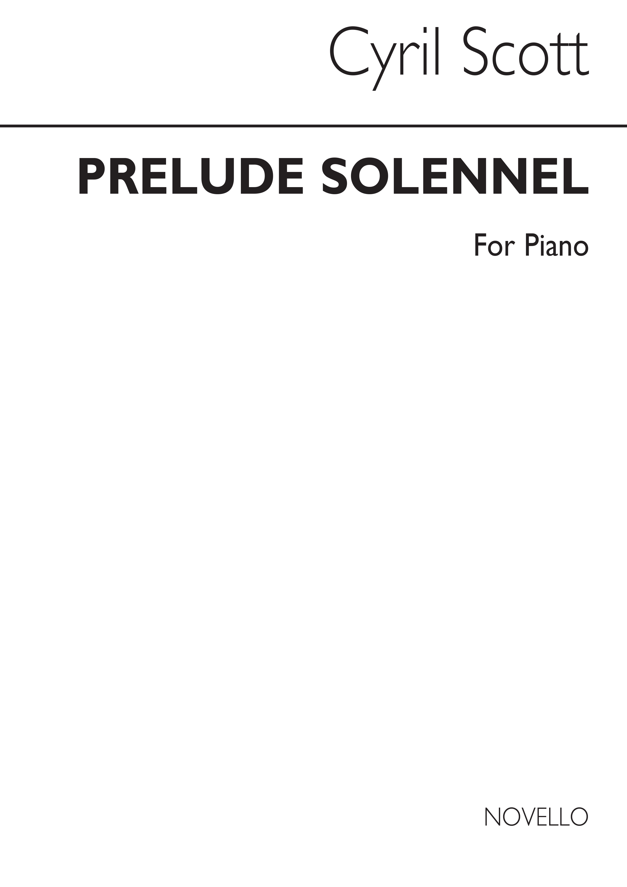 Cyril Scott: Prelude Solennelle