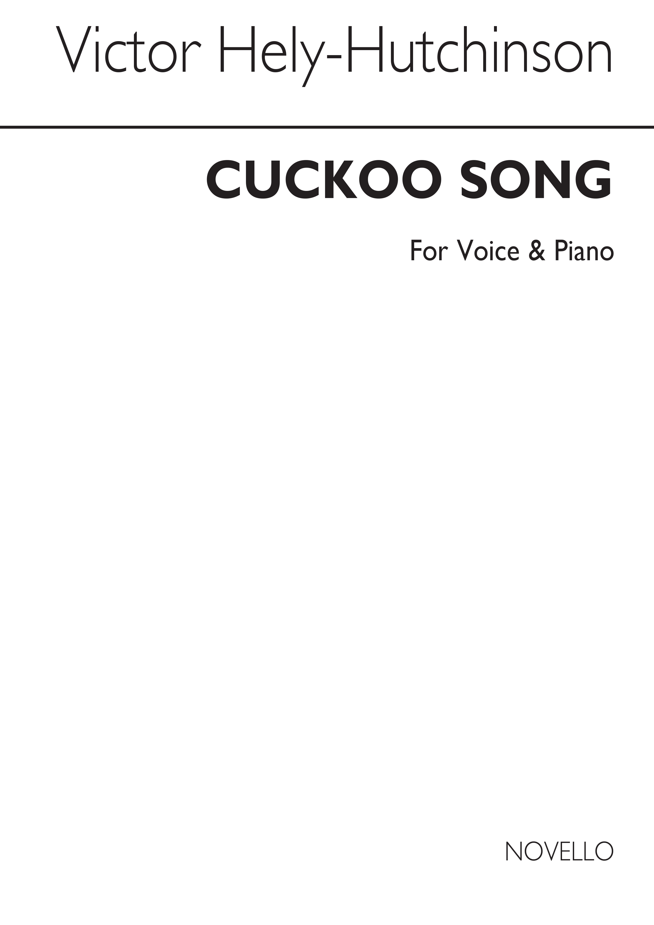 Hely-hutchinson: Cuckoo Song In C for High Voice and Piano