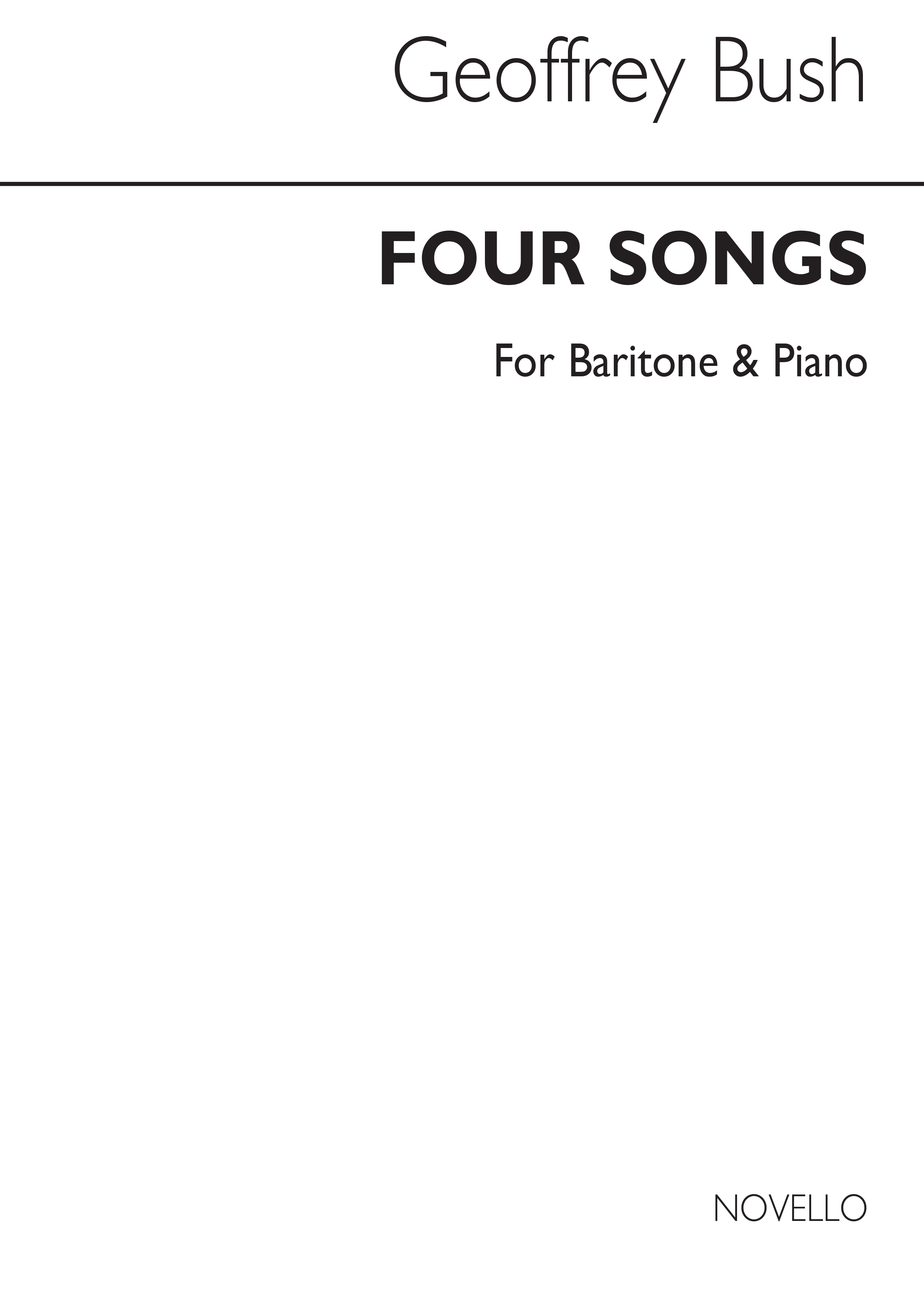 Geoffrey Bush: Four Songs From Herrick's Hesperides for Baritone and Piano