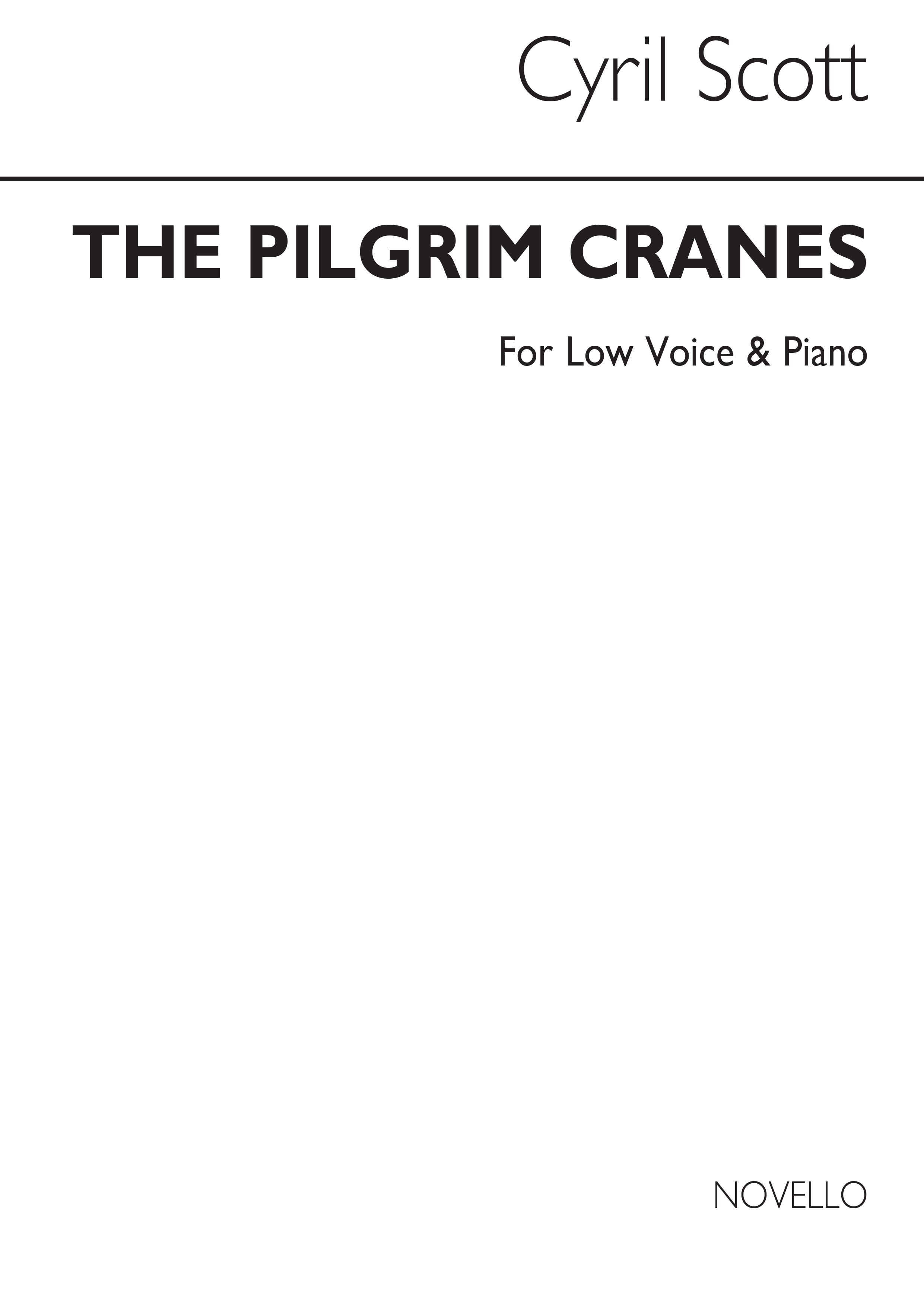 Cyril Scott: The Pilgrim Cranes-low Voice/Piano (Key-f)