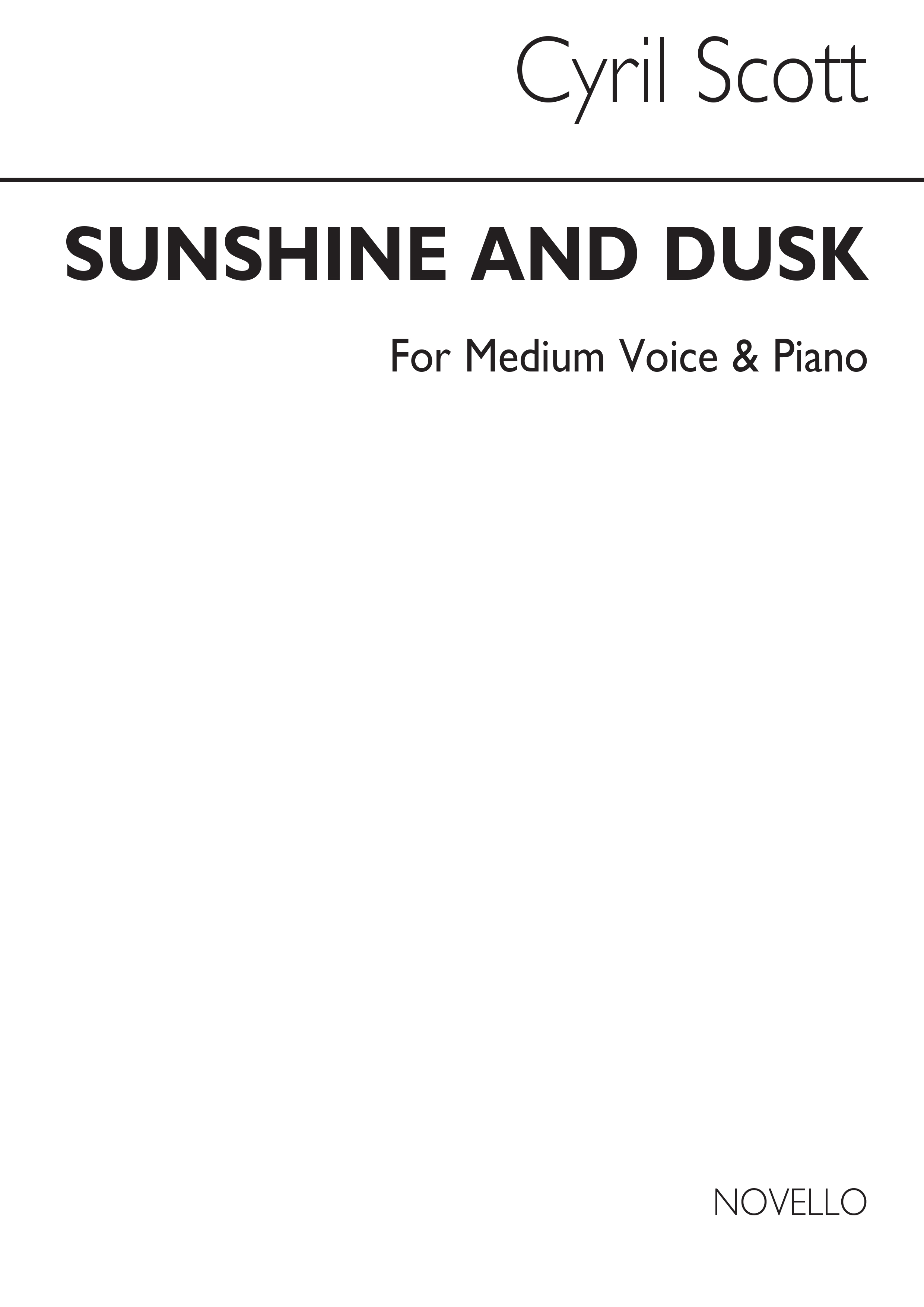 Cyril Scott: Sunshine And Dusk-medium Voice/Piano