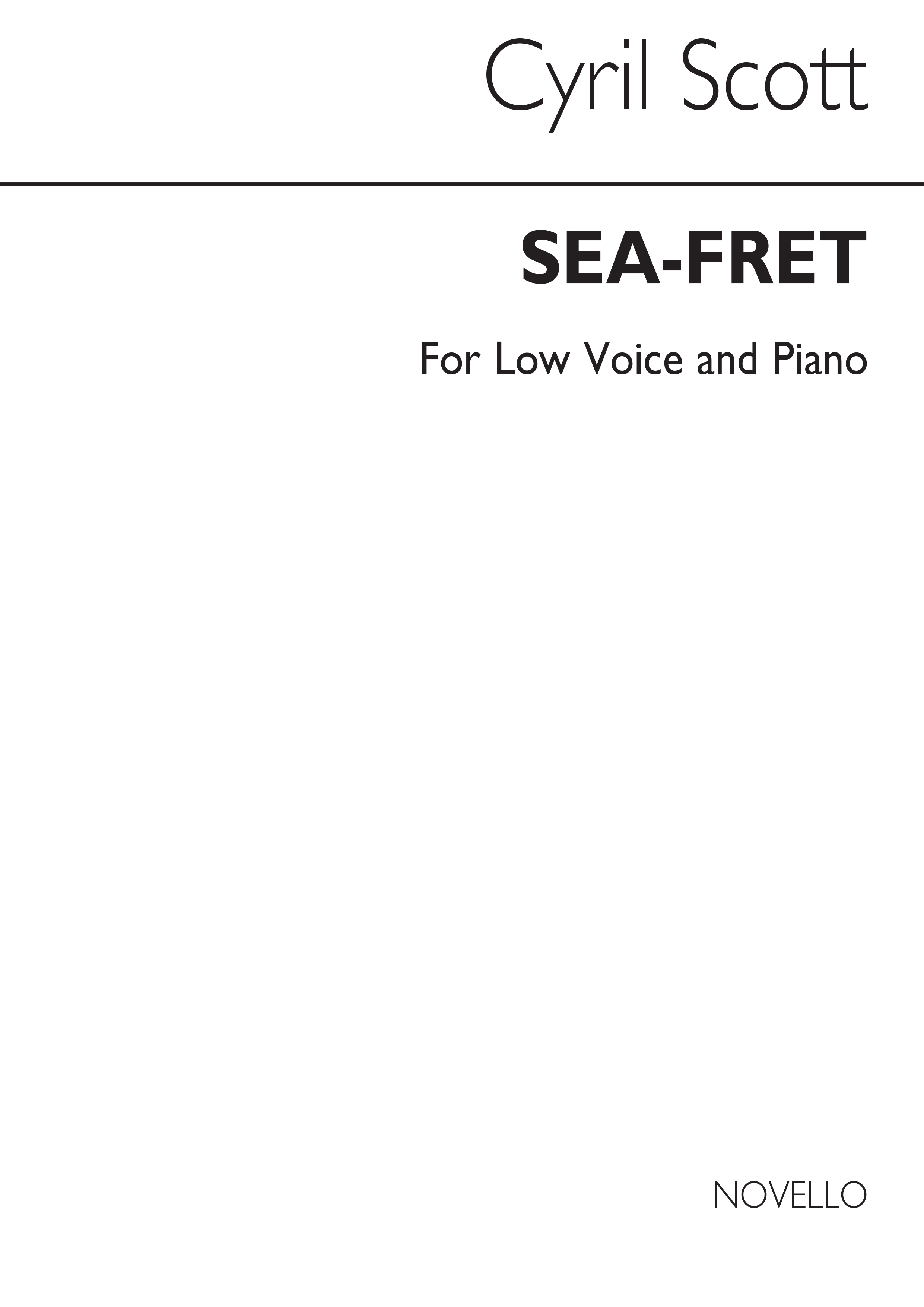 Cyril Scott: Sea Fret-low Voice/Piano (Key-c)