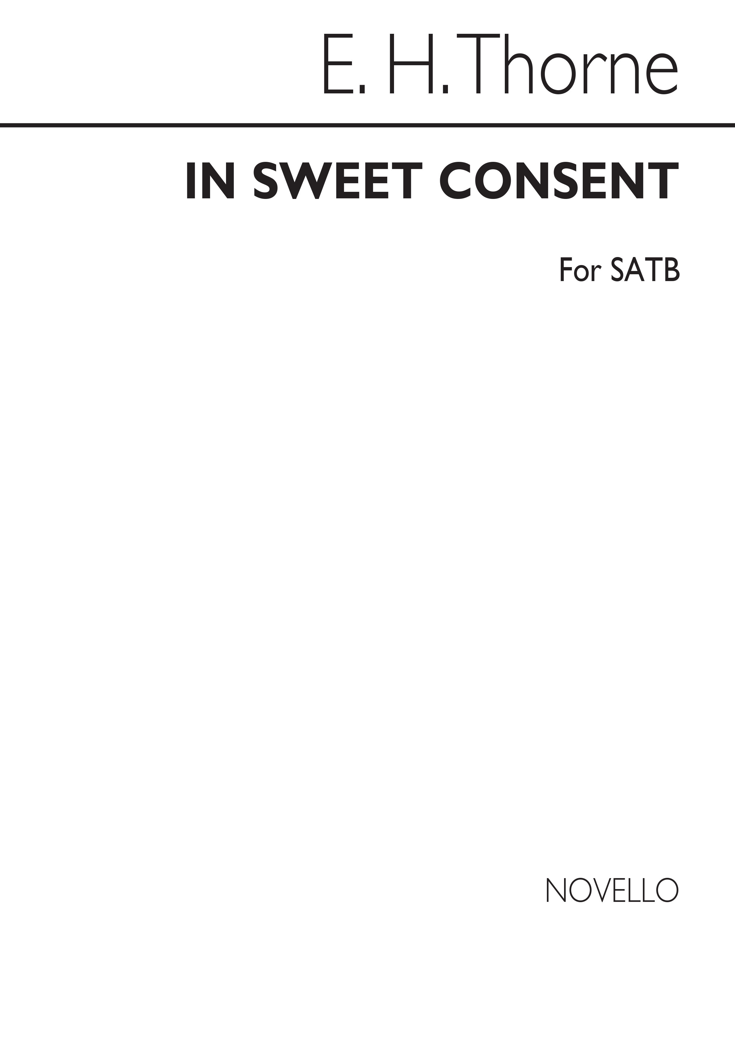 Thorne In Sweet Consent Satb