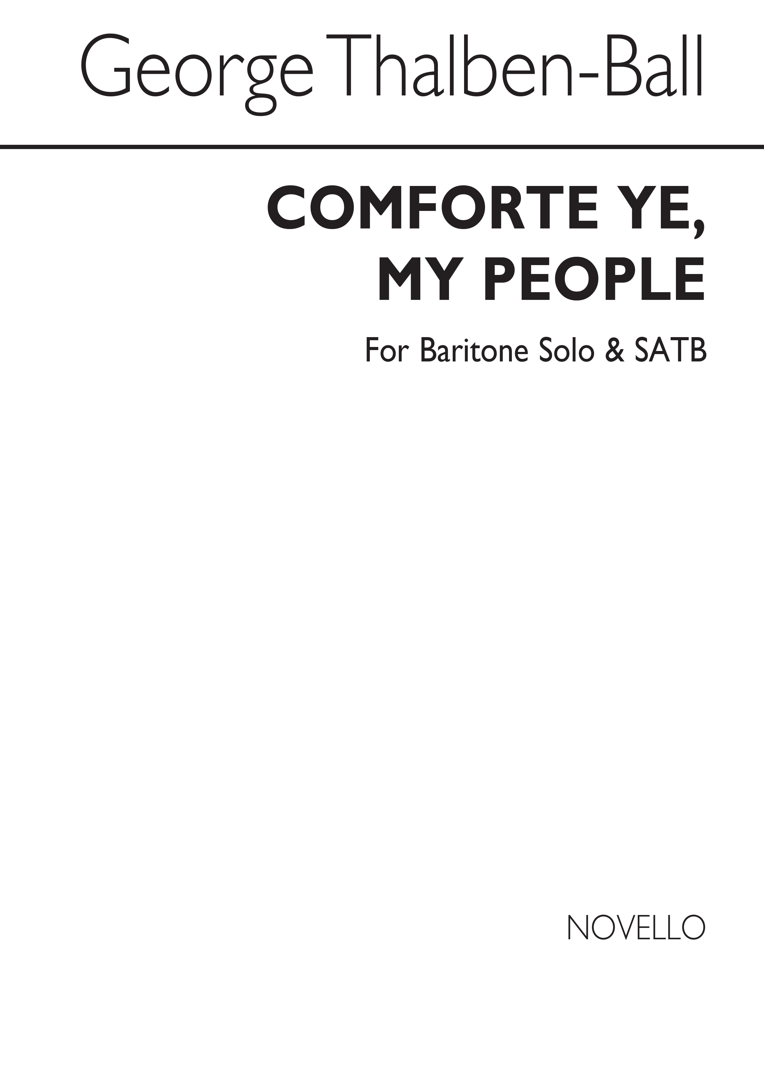 George Thalben-Ball: Comfort Ye, My People