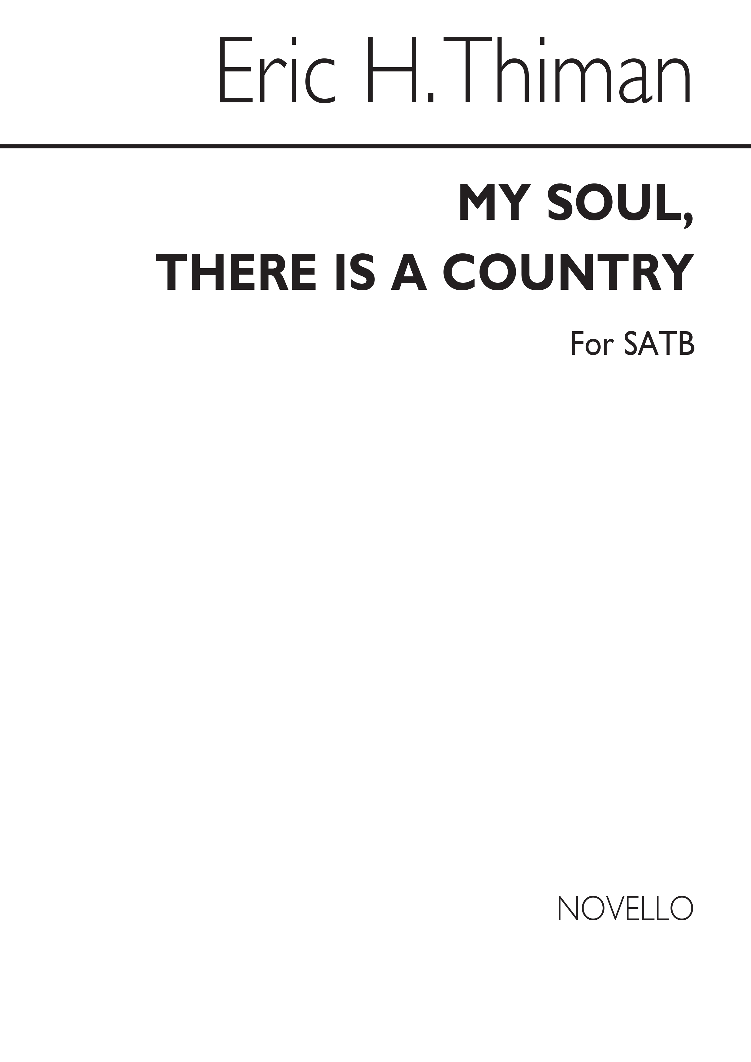 Thiman: My Soul There Is A Country