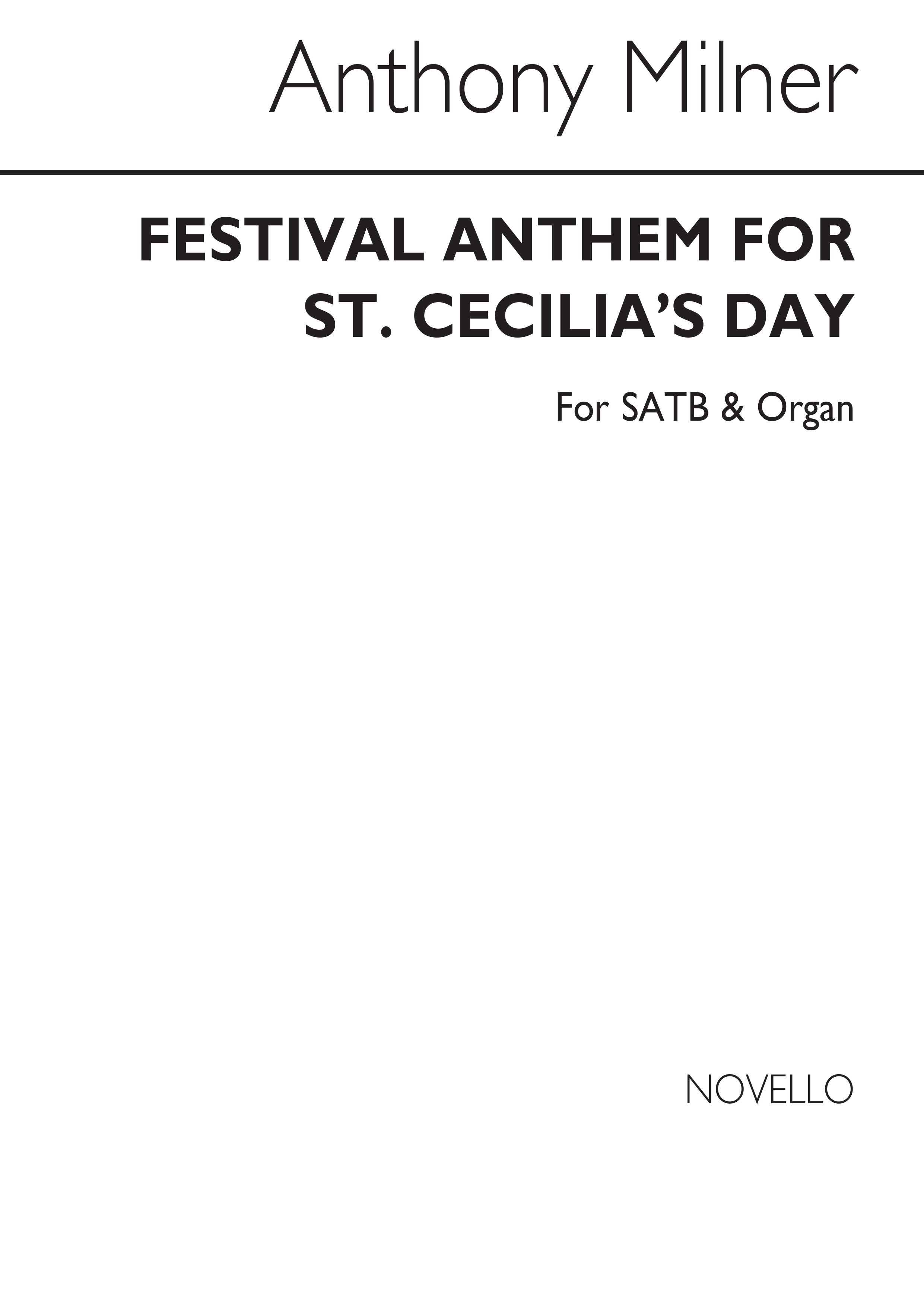 Anthony Milner: Festival Anthem St Cecilia