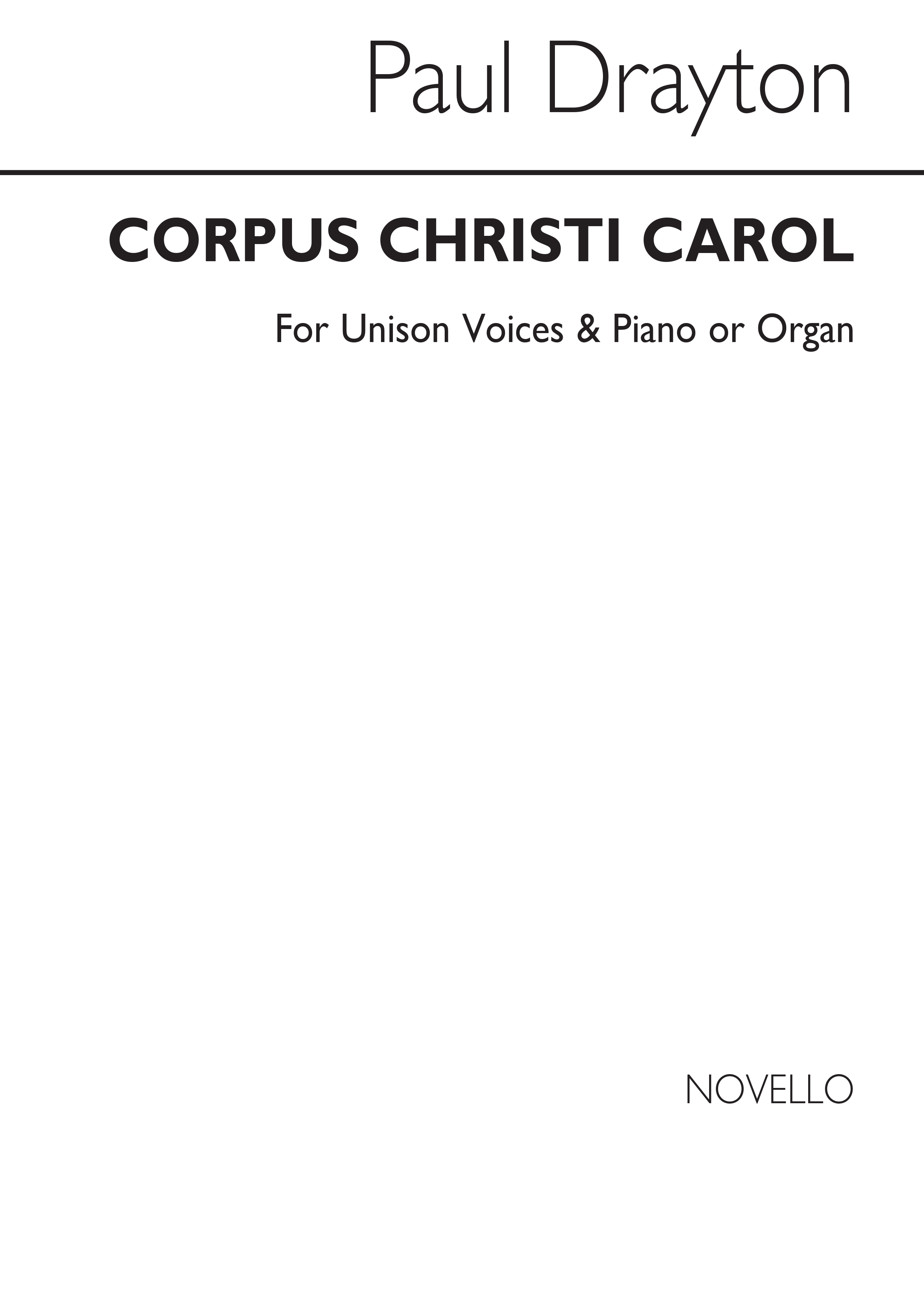 Paul Drayton: Corpus Christi Carol