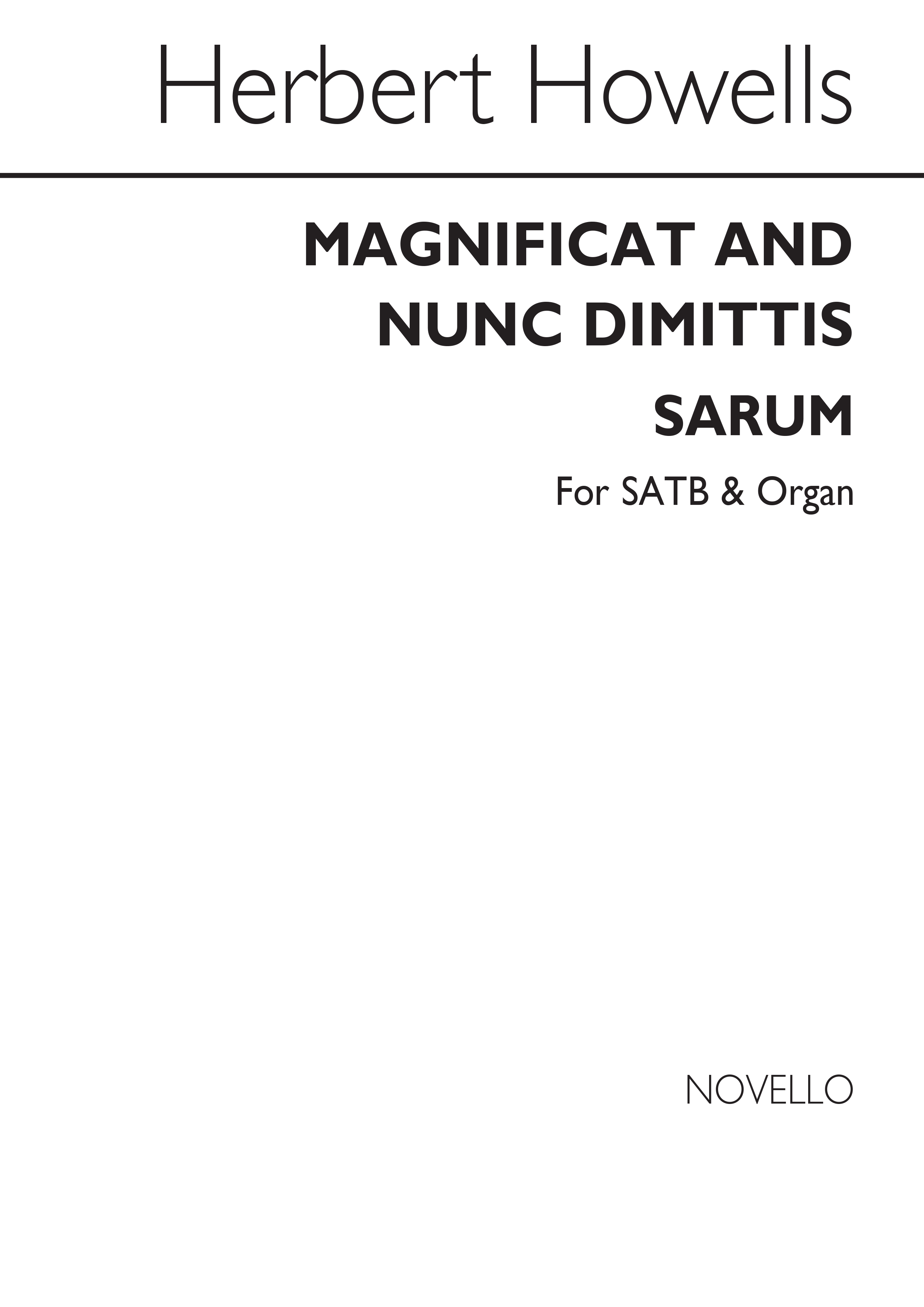 Herbert Howells: Magnificat & Nunc Dimittis (Sarum)