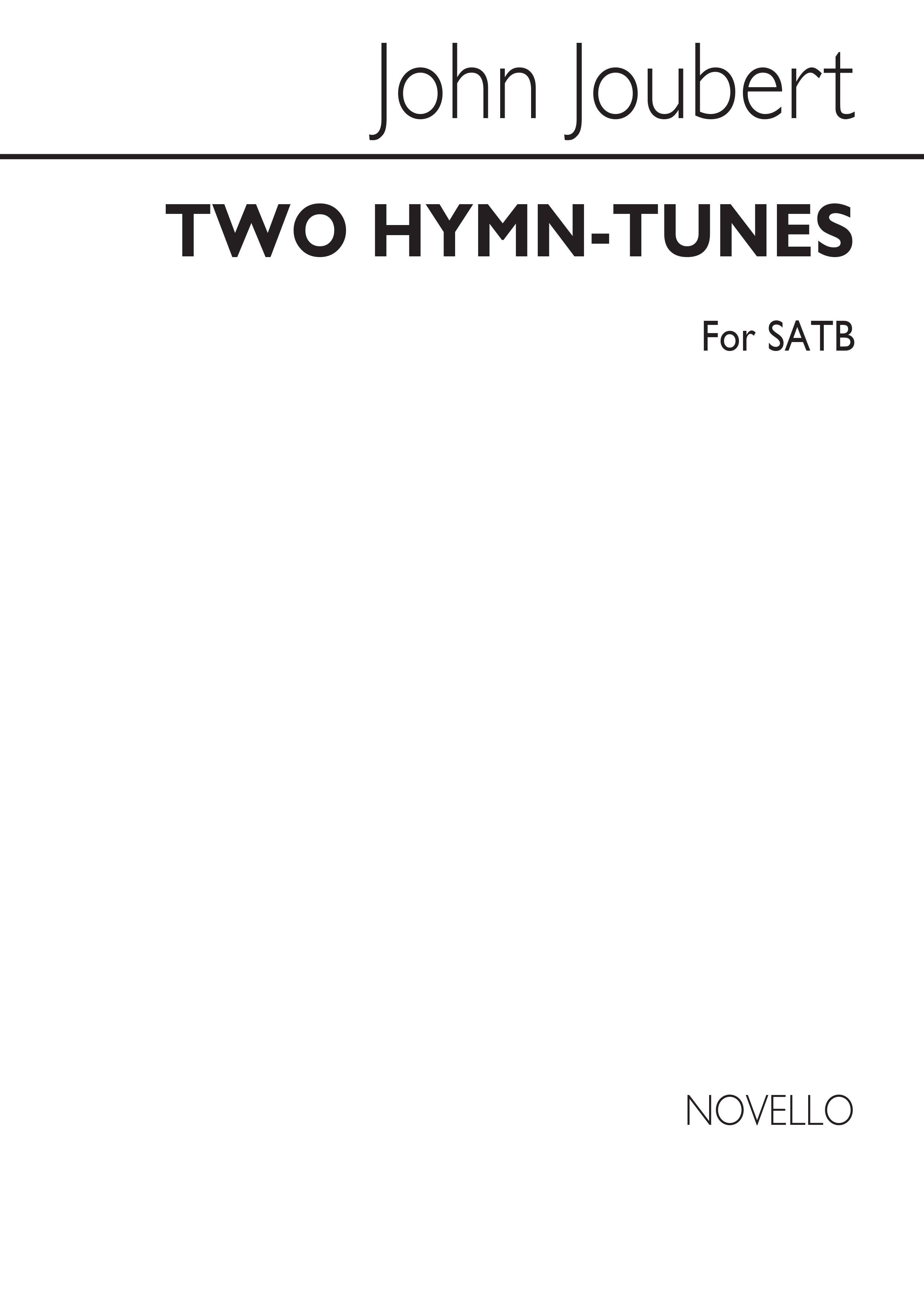 Joubert: Two Hymn Tunes for SATB Chorus