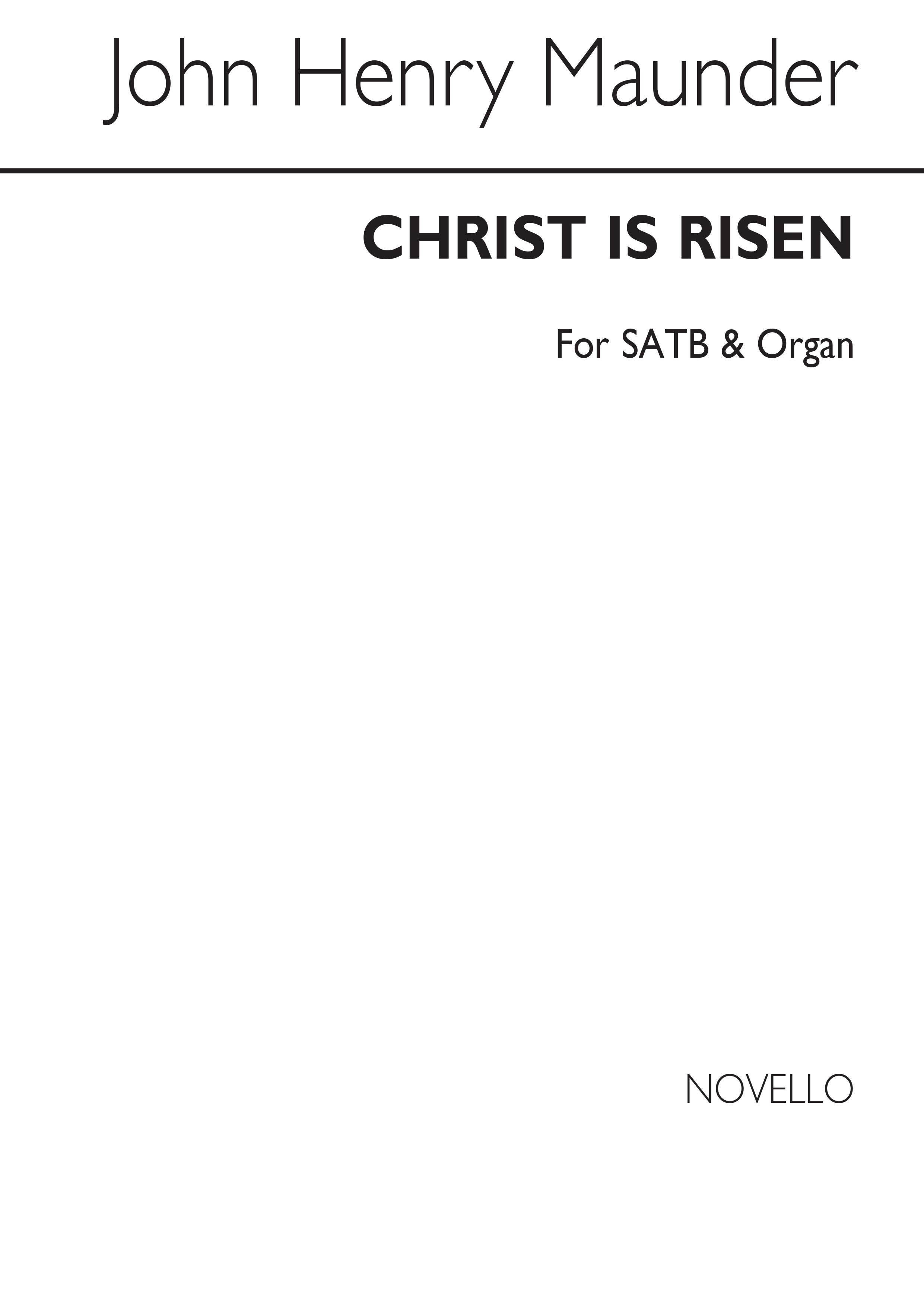 J.H. Maunder: Christ Is Risen