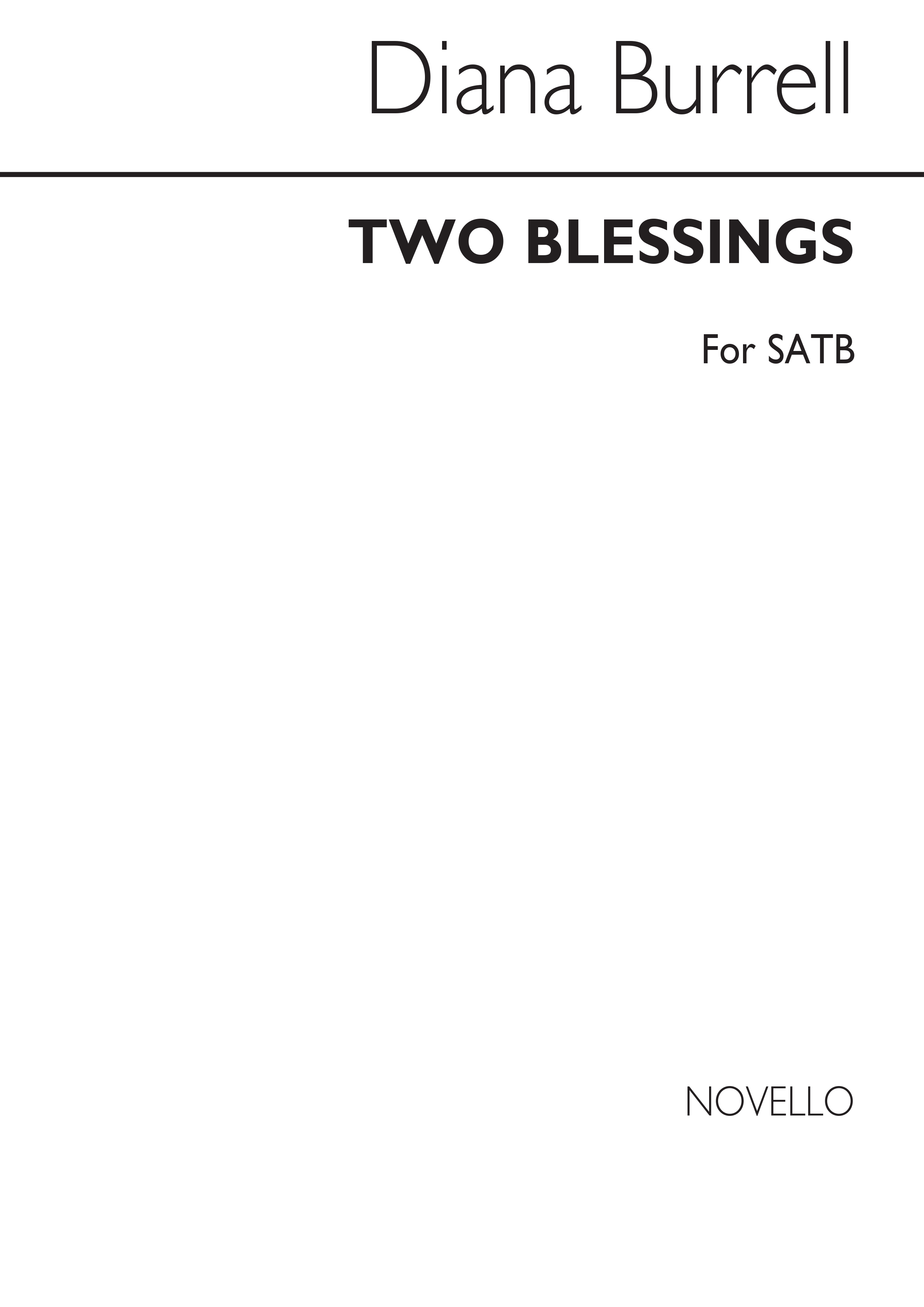 Burrell: Two Blessings for SATB Chorus