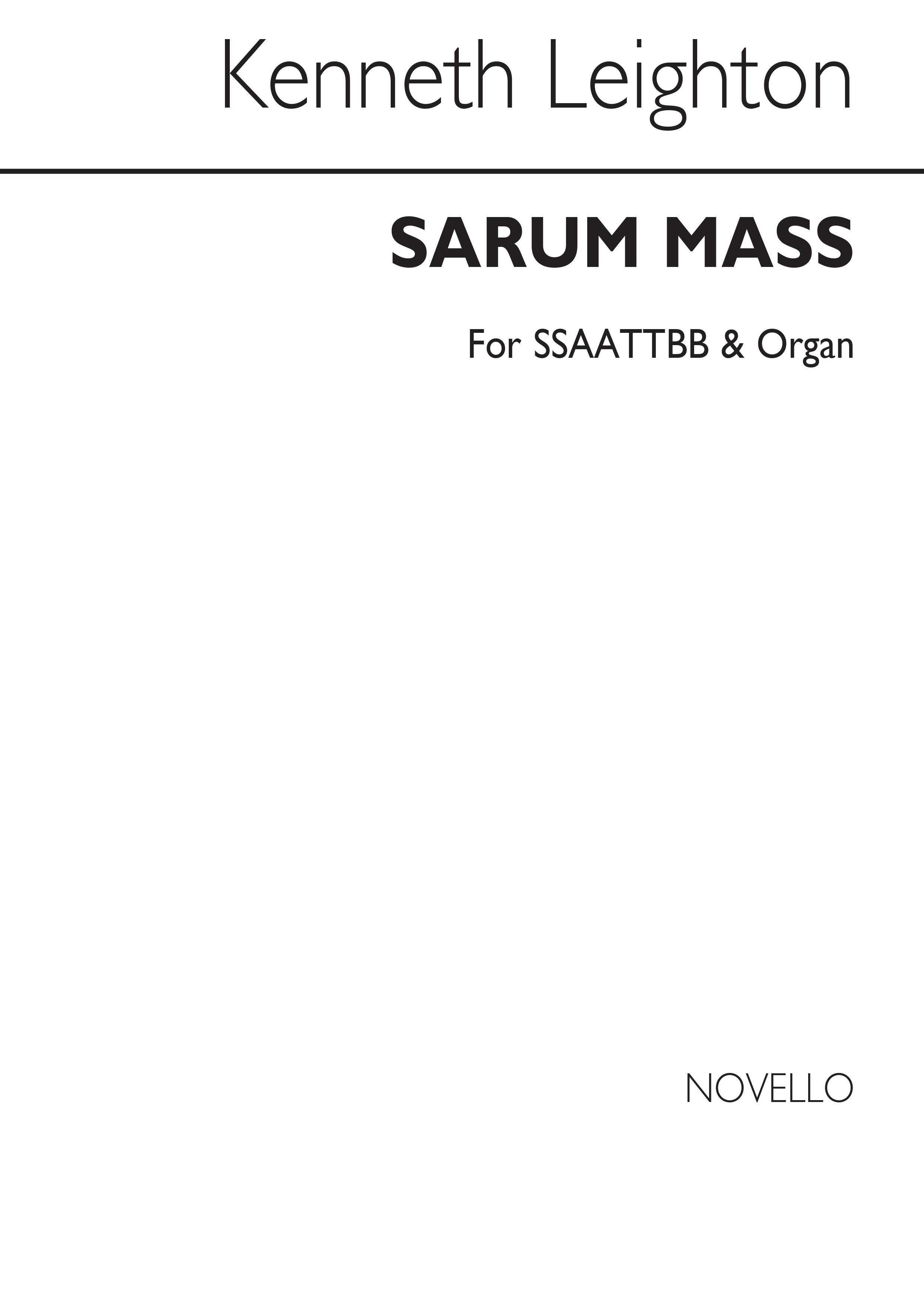 Kenneth Leighton: Sarum Mass