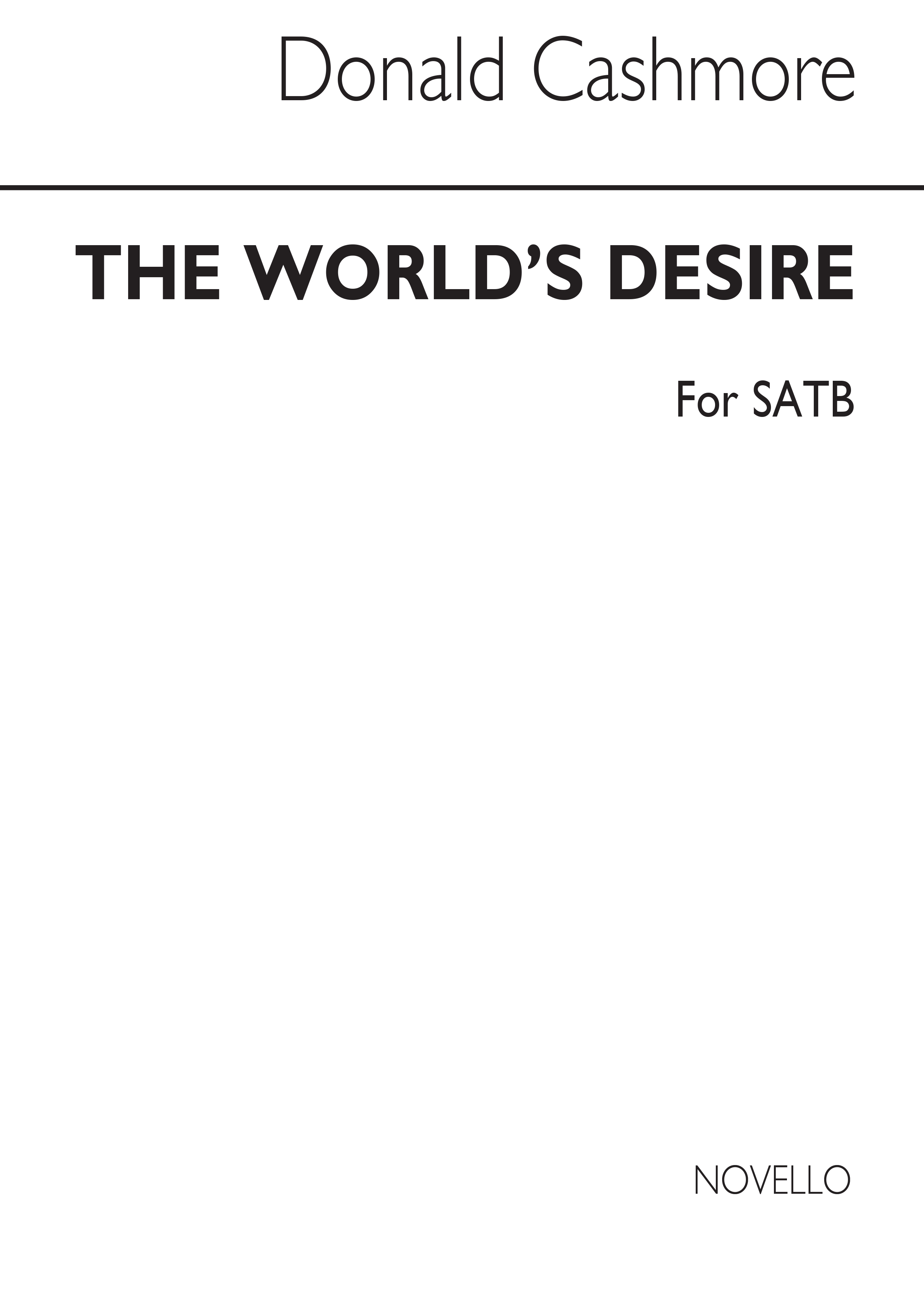 Cashmore, D The World's Desire Satb