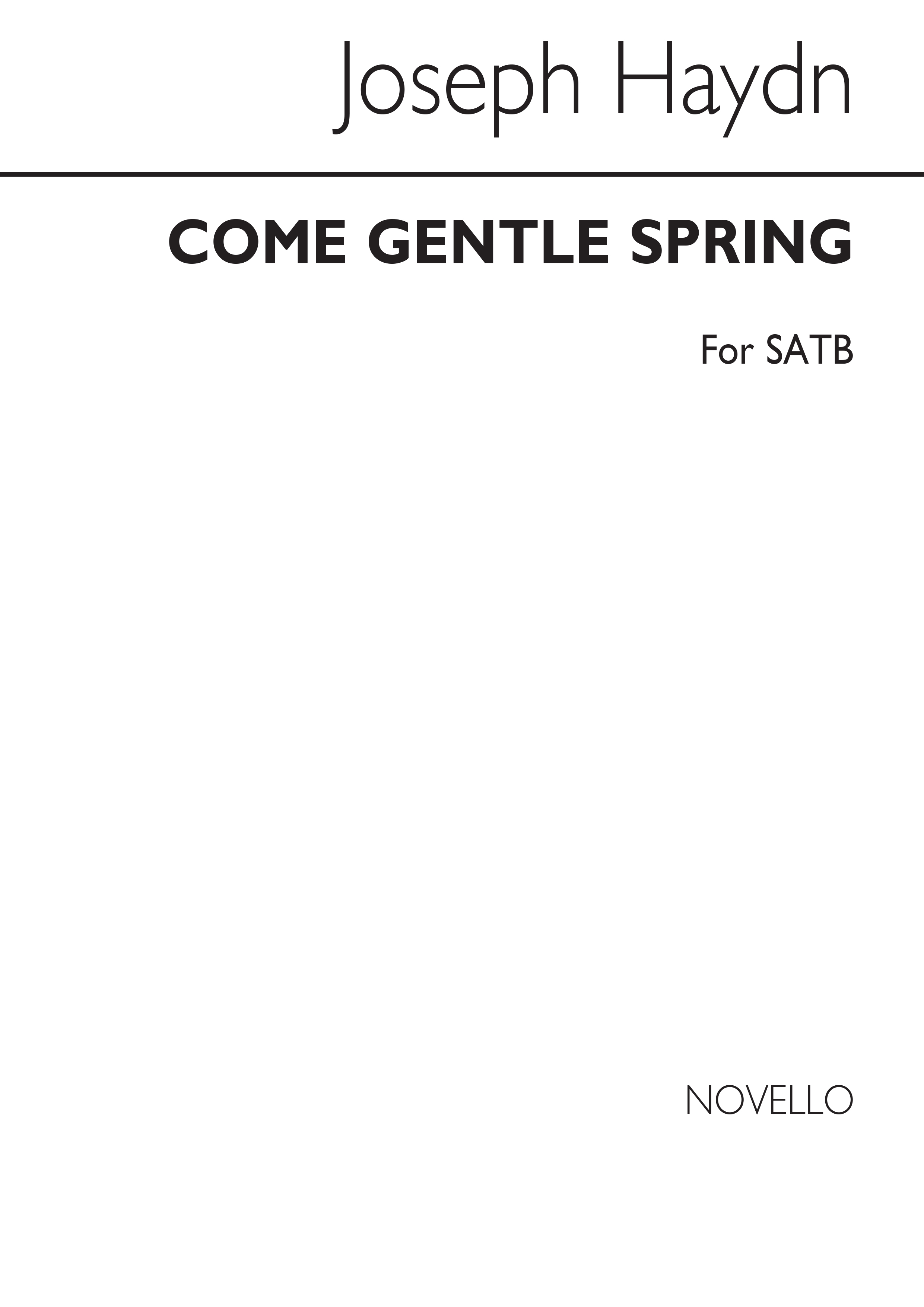 Joseph Haydn: Come Gentle Spring (SATB)