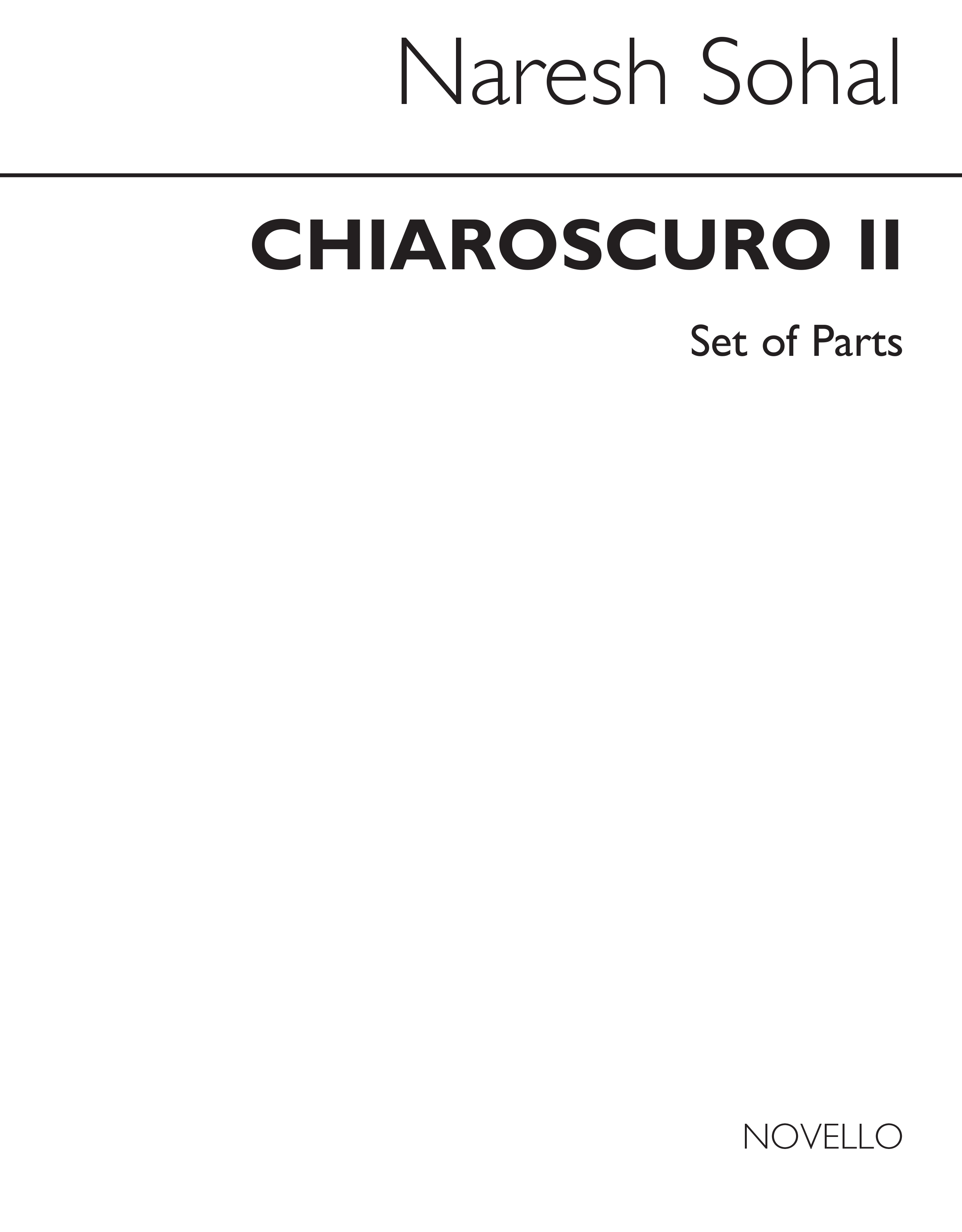 Sohal: Chiaroscuro II String Quartet (Parts)