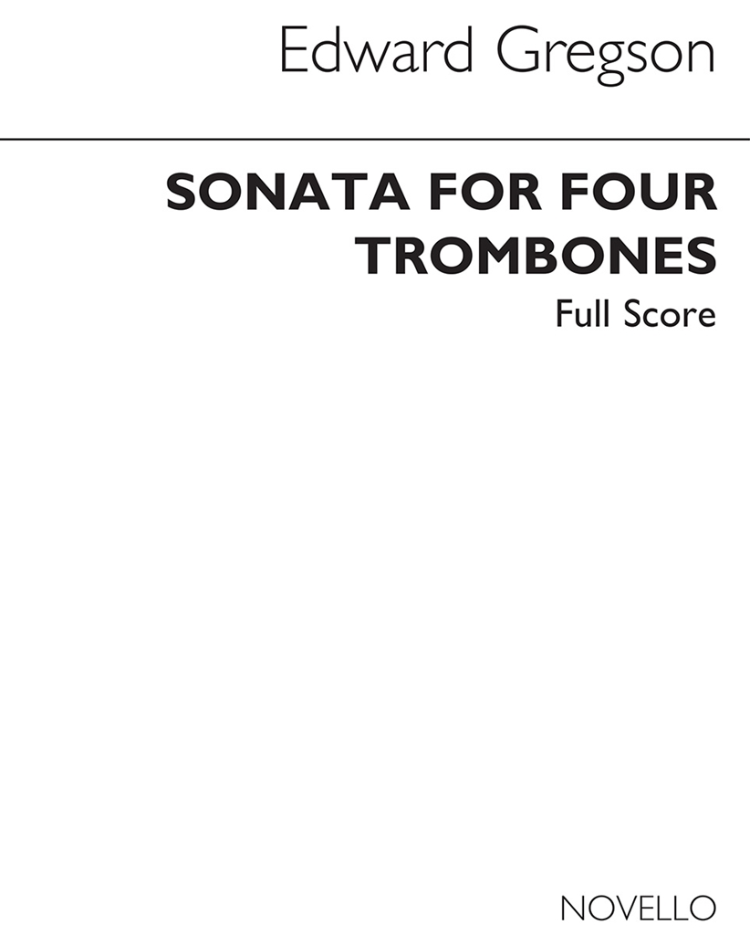 Gregson: Sonata For Four Trombones (Score)