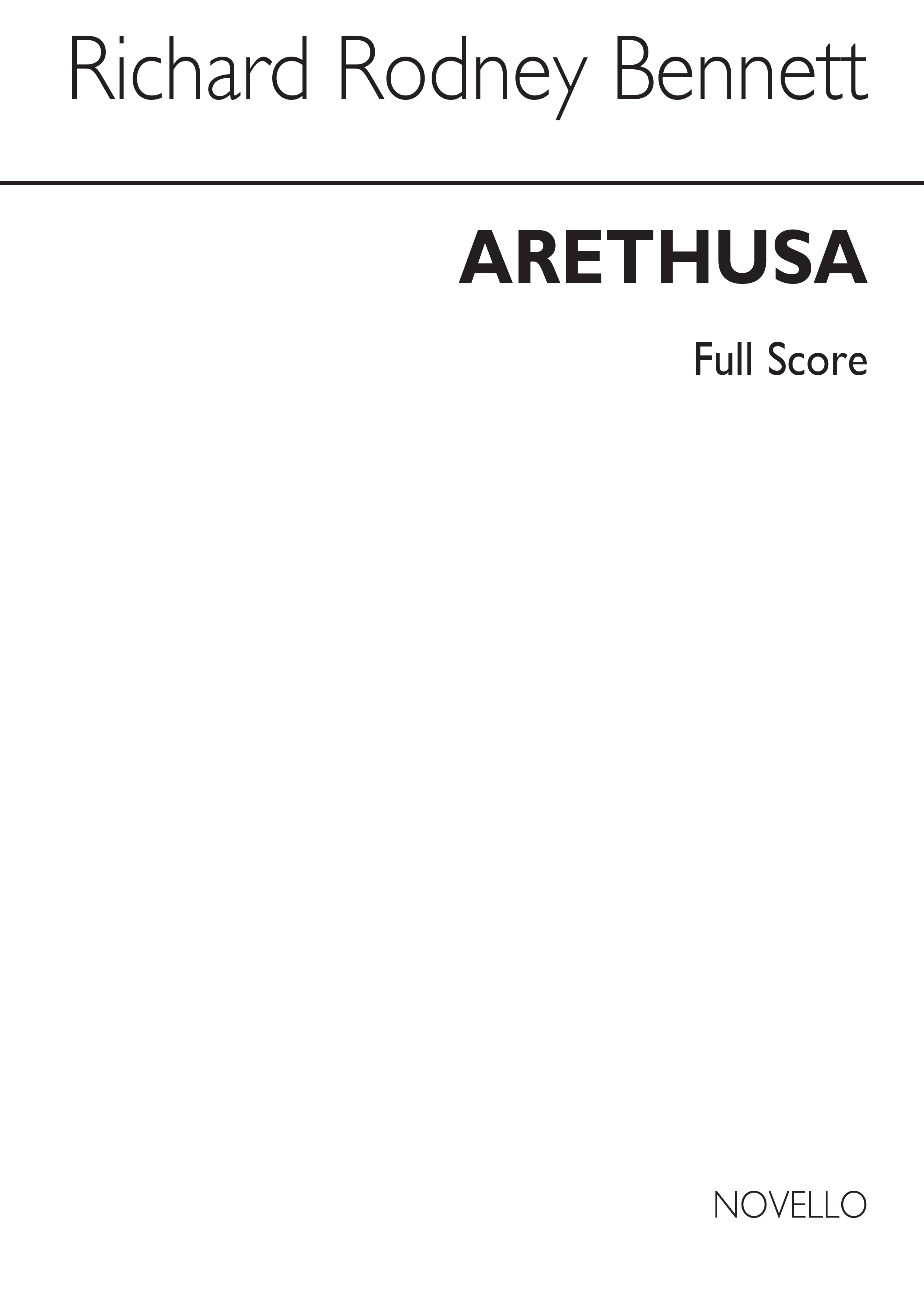 RR Bennett: Arethusa Oboe with String Trio (Score)