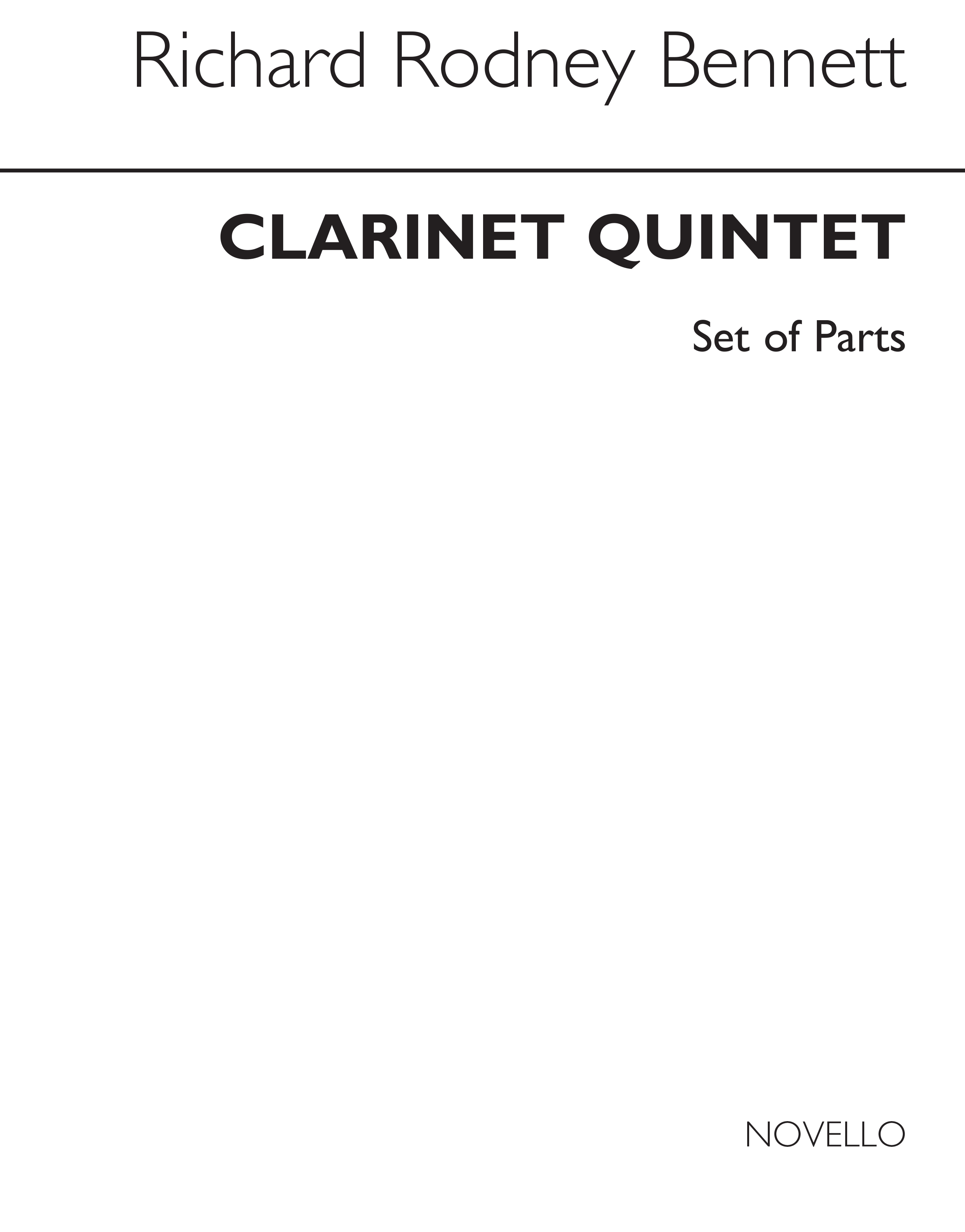 RR Bennett: Clarinet Quintet (Parts)