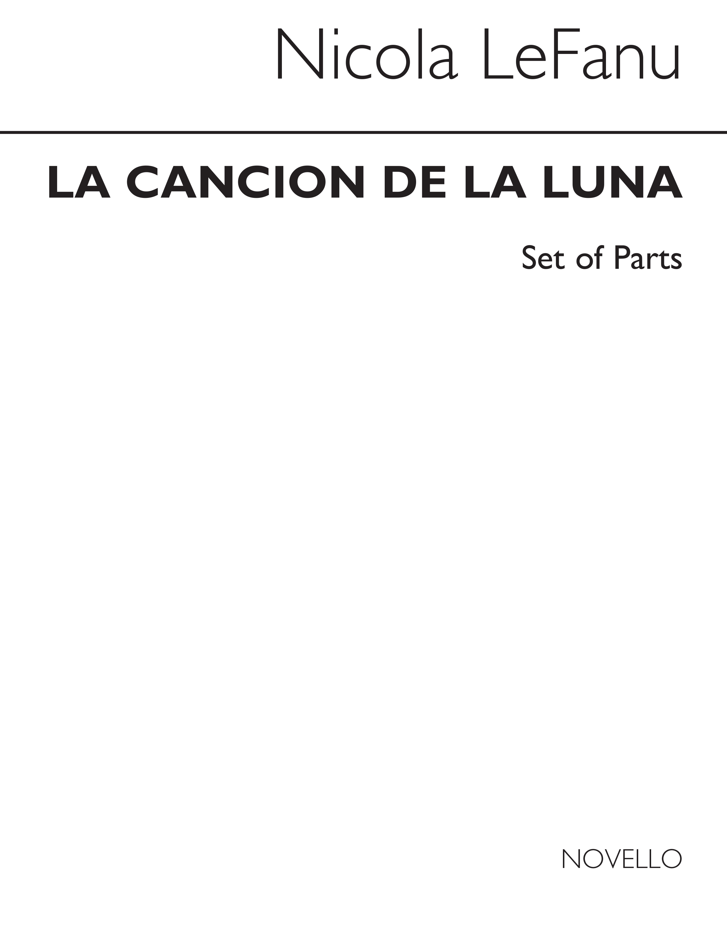 Lefanu: La Cancion De La Luna (String Parts)
