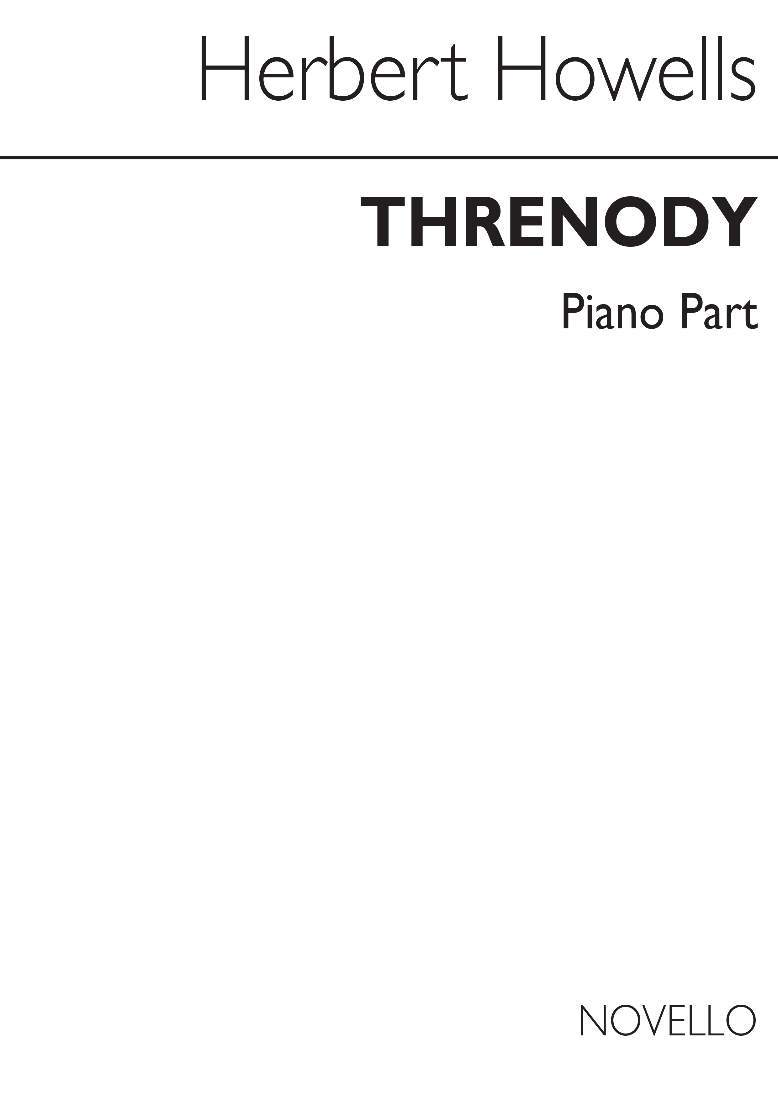 Herbert Howells: Threnody (Cello/Piano)