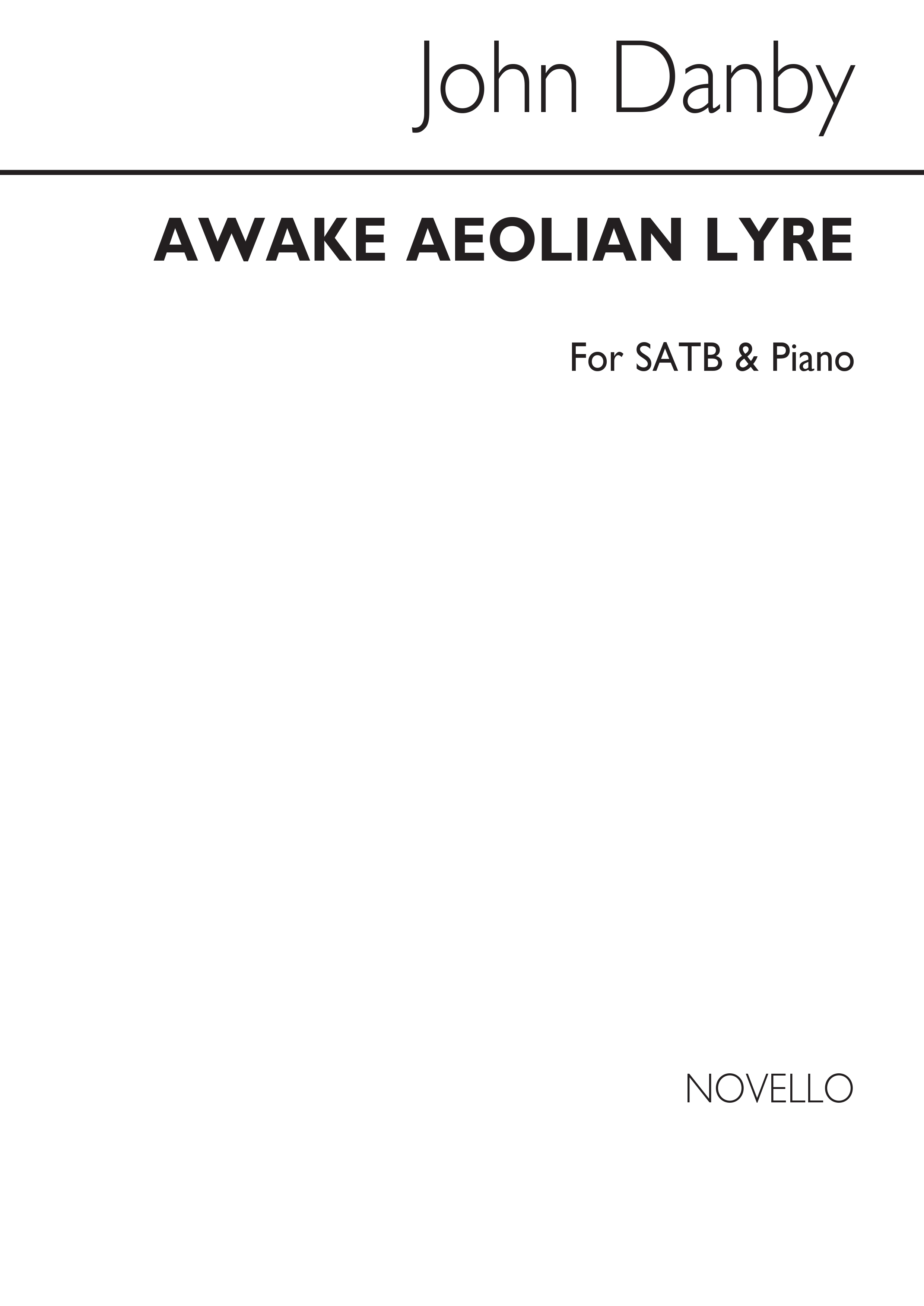 John Danby: Awake, Aeolian Lyre Satb/Piano