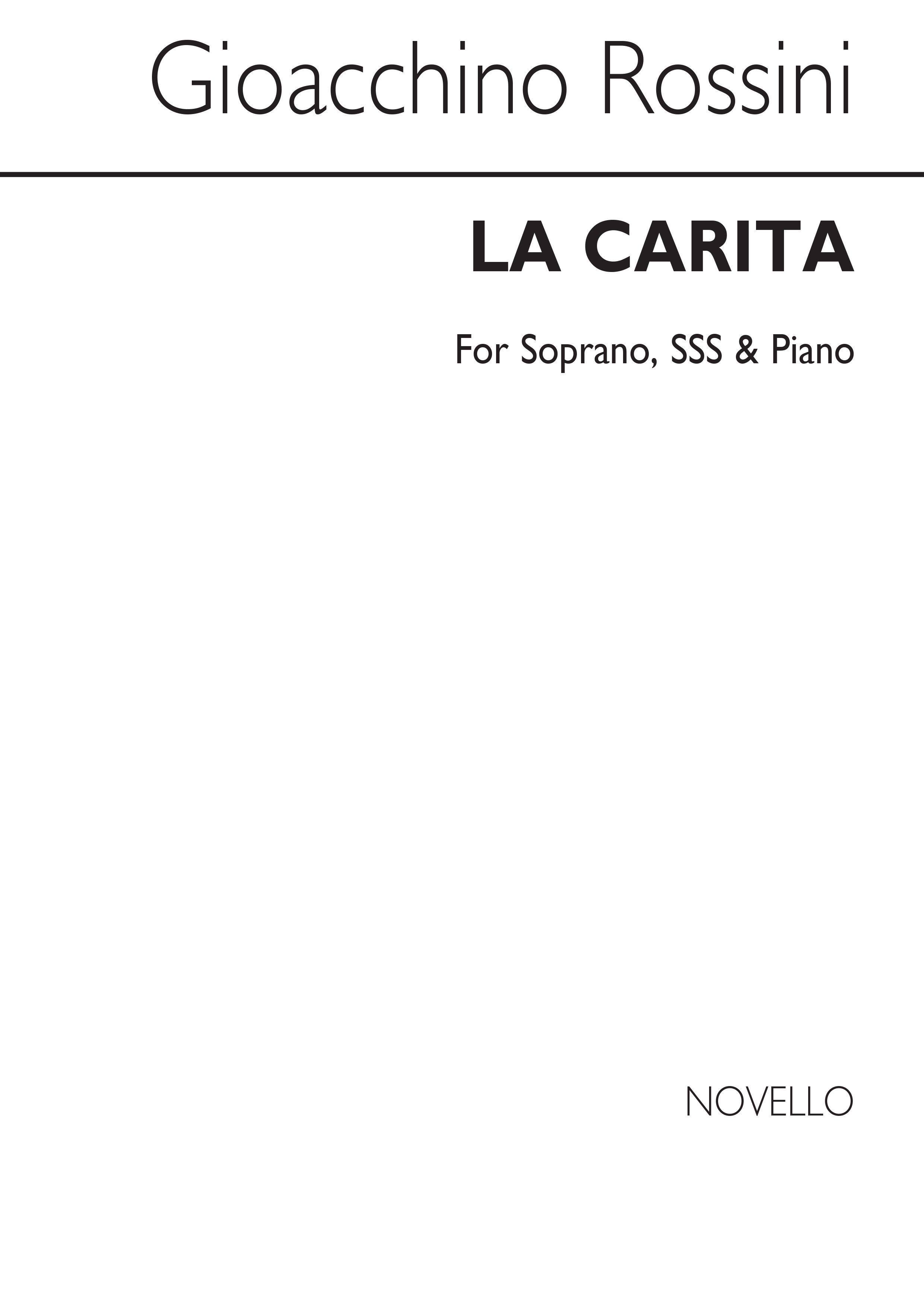 Gioacchino Rossini: La Carita S/Sss/Piano