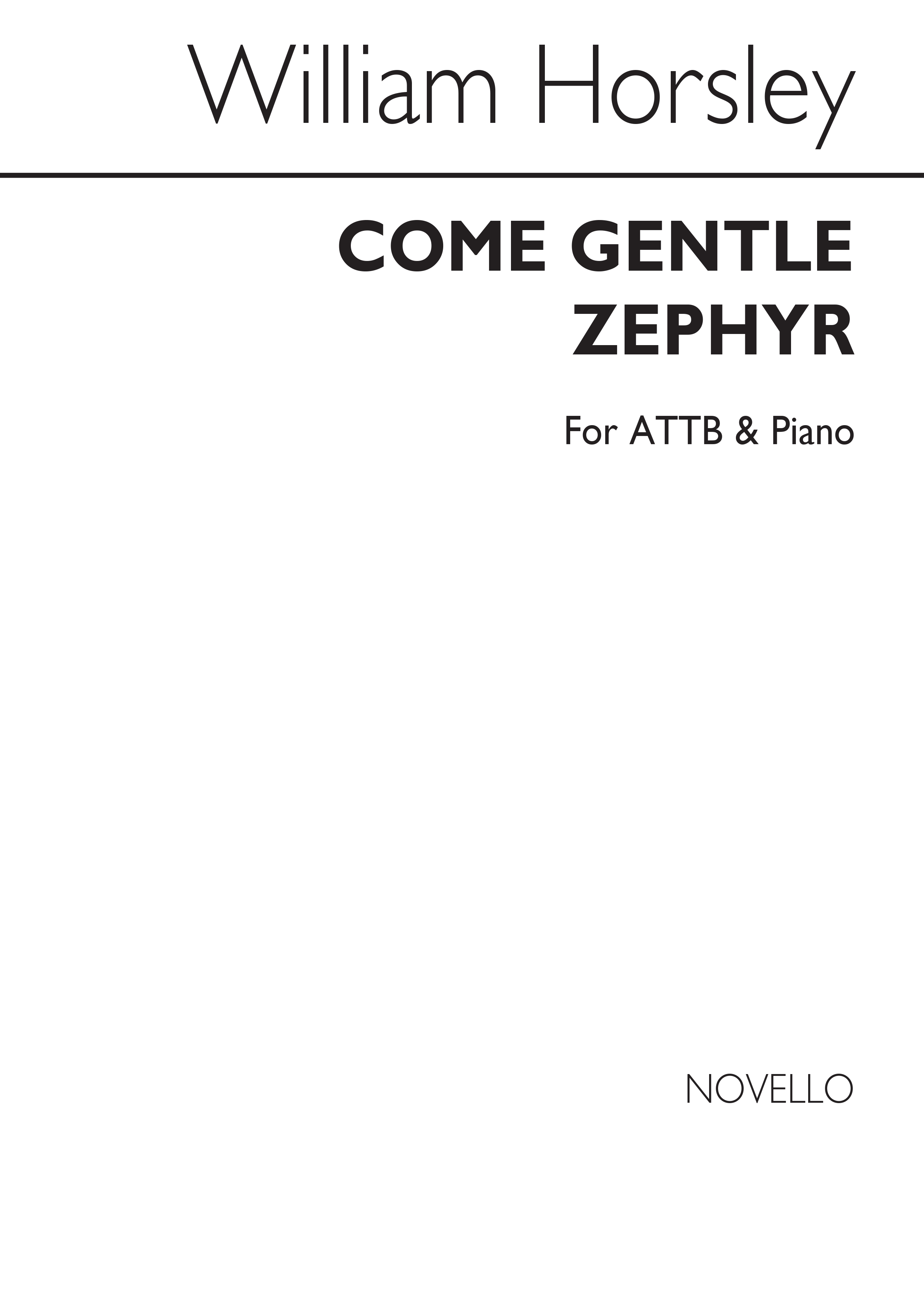 William Horsley: Come, Gentle Zephyr