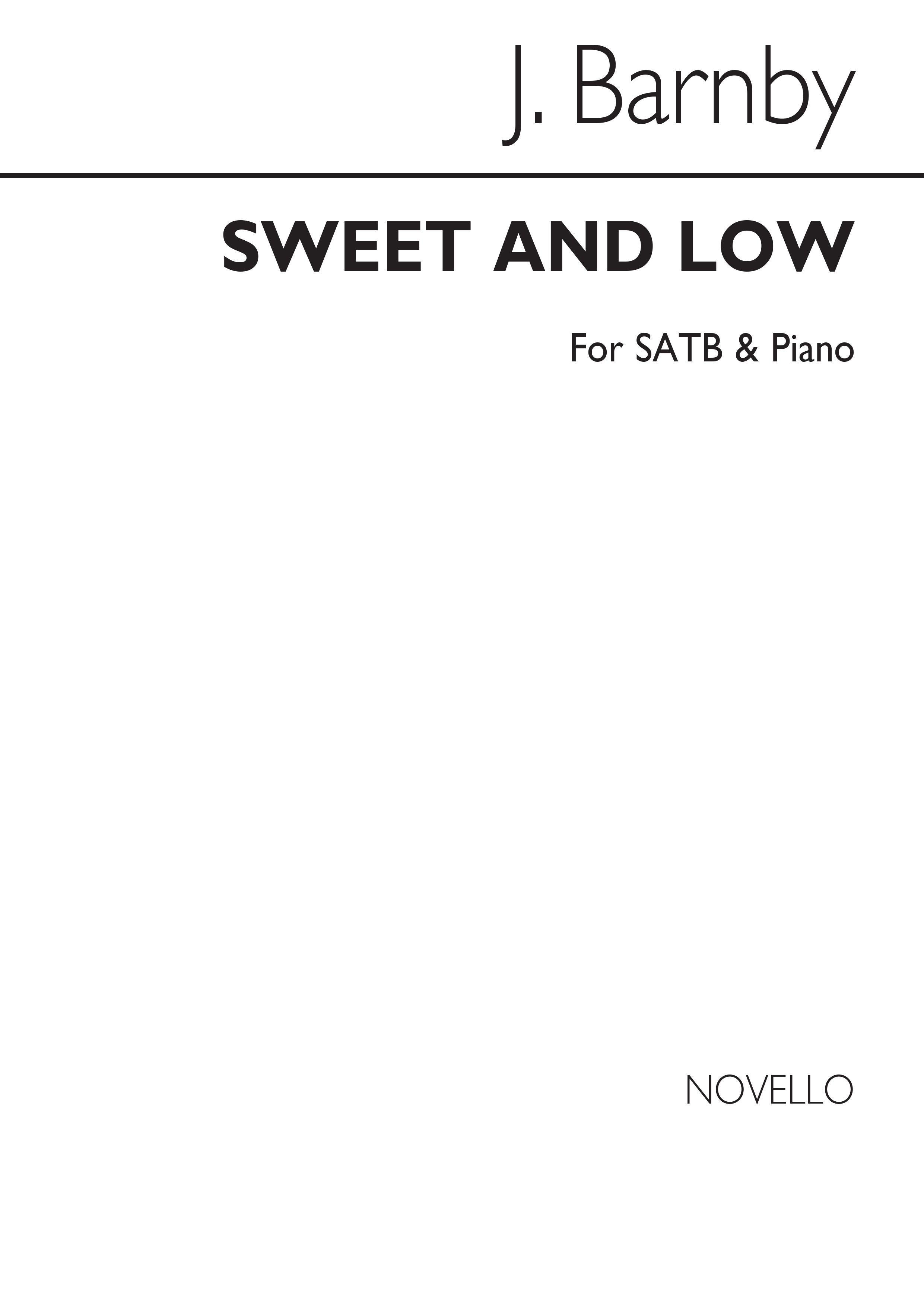 Joseph Barnby: Sweet And Low (SATB)