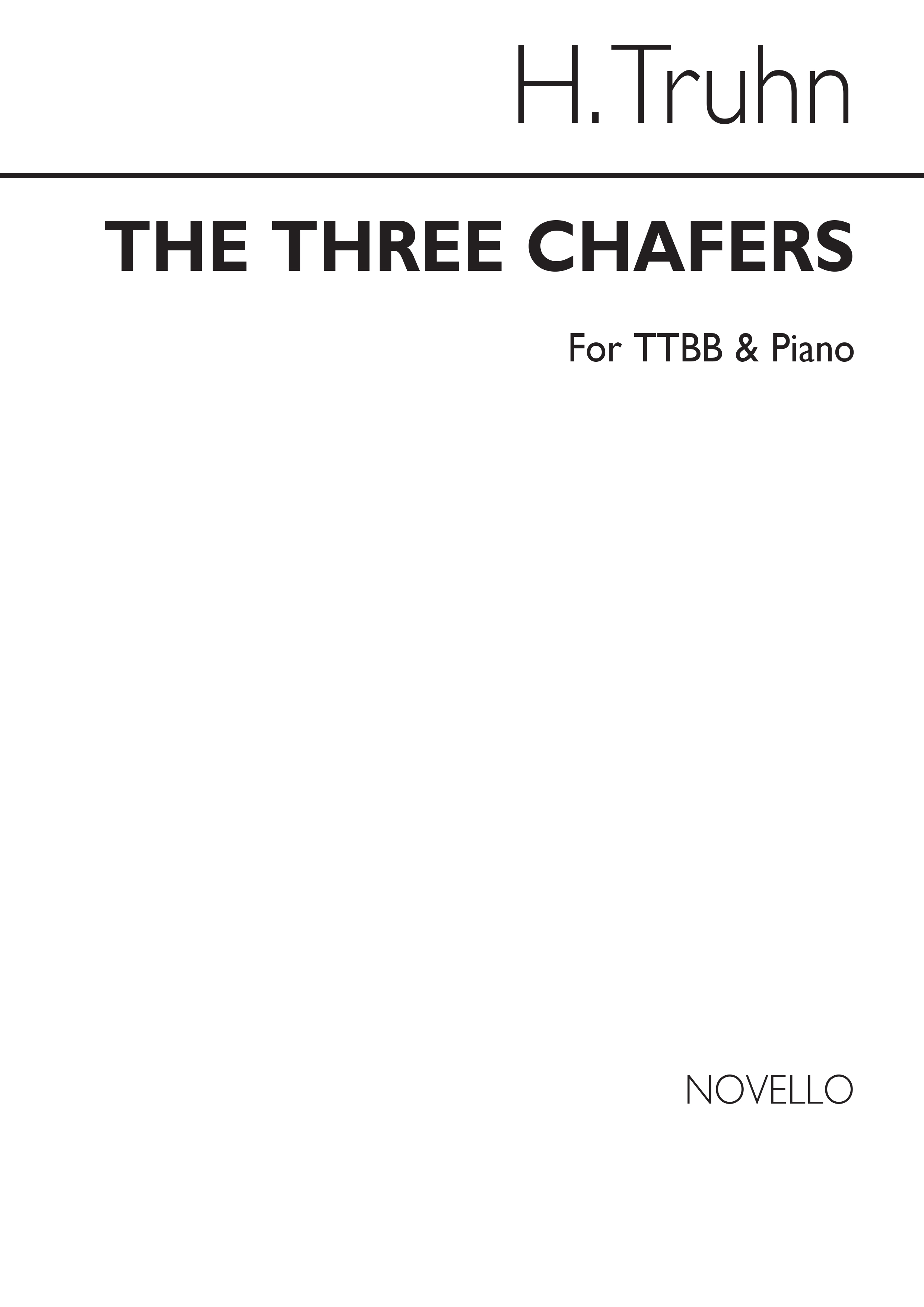 H. Truhn: The Three Chafers Ttbb/Piano