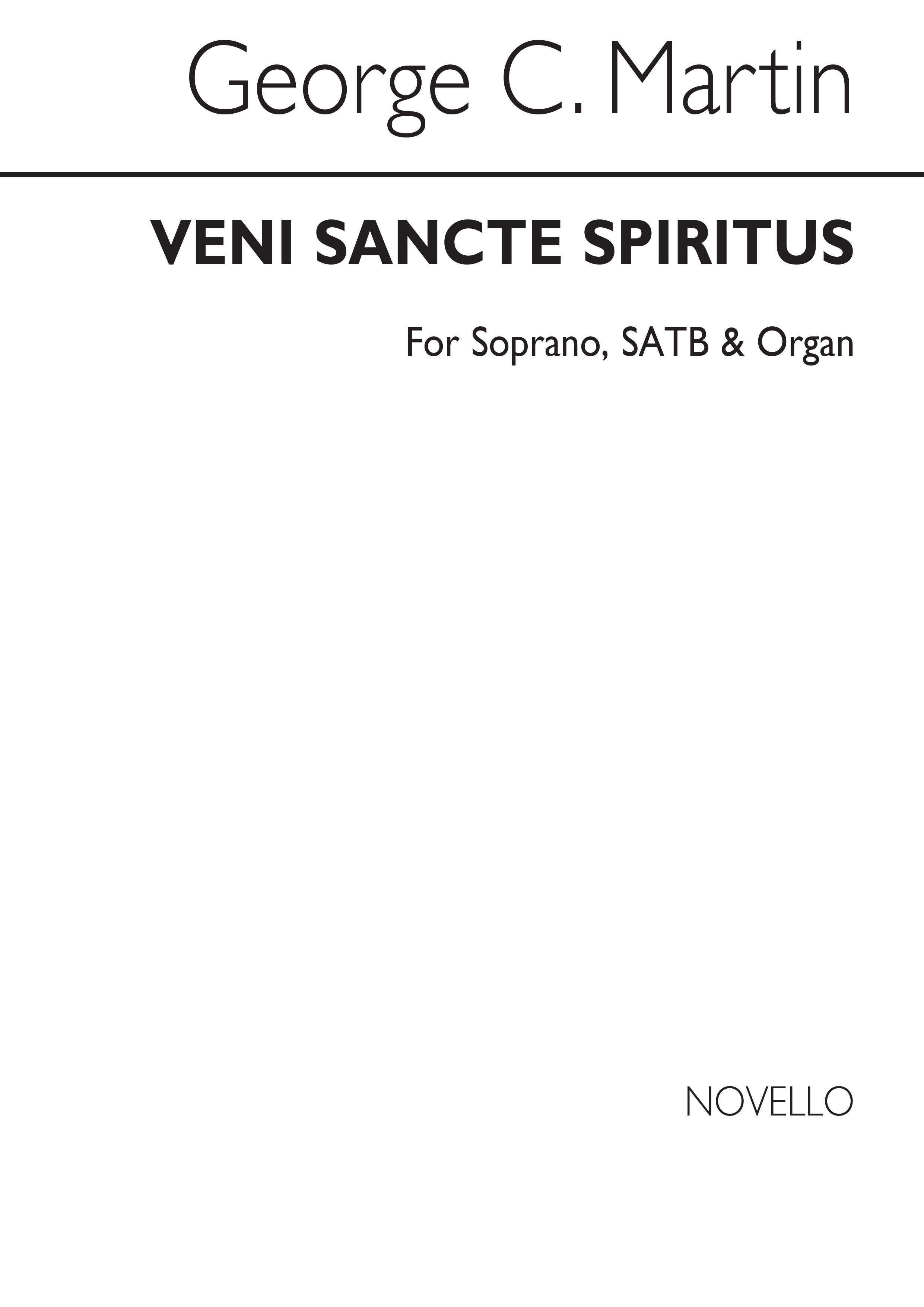 George C.. Martin: Veni Sancte Spiritus S/Satb/Organ (Latin)