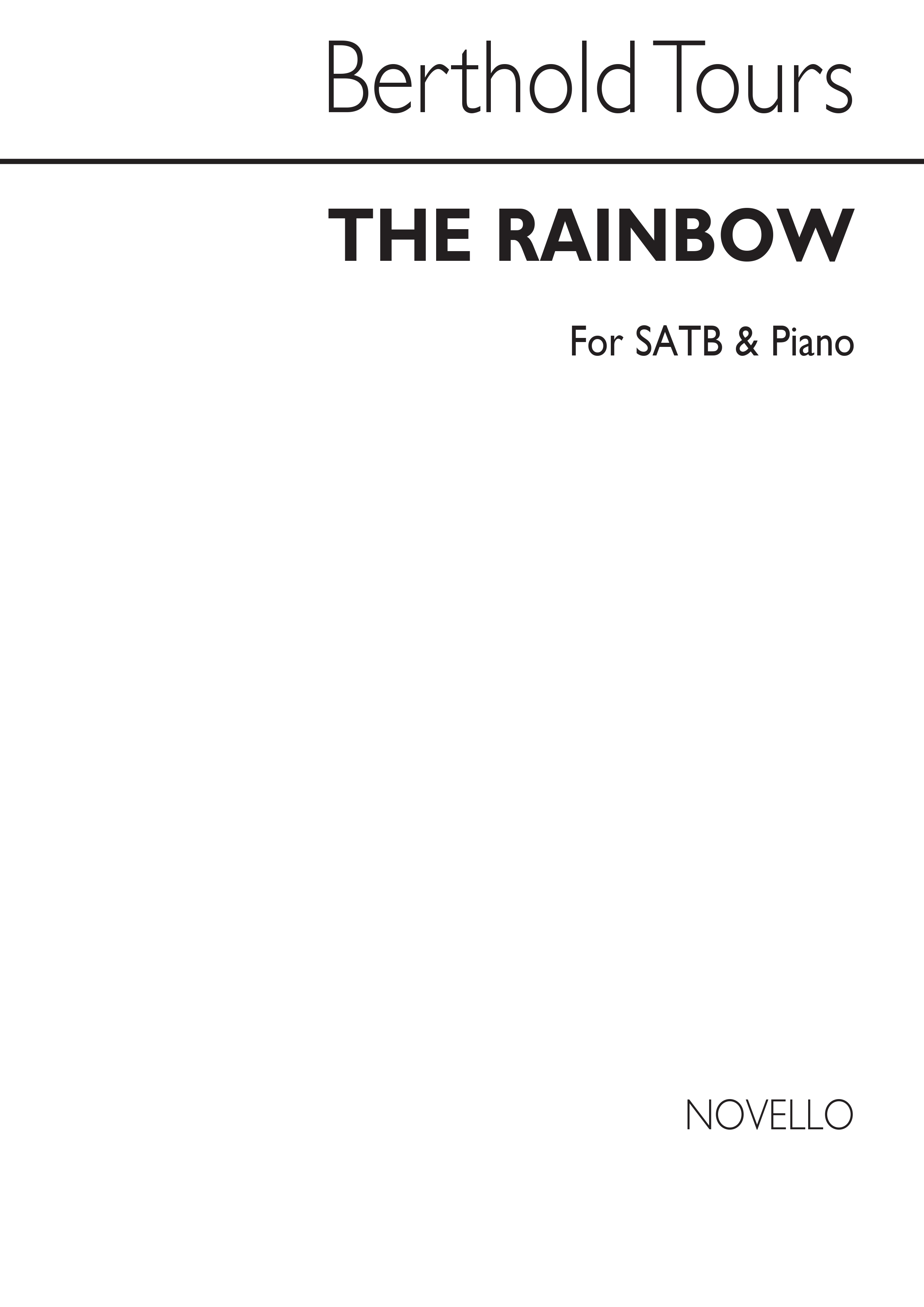 Berthold Tours: The Rainbow Satb/Piano