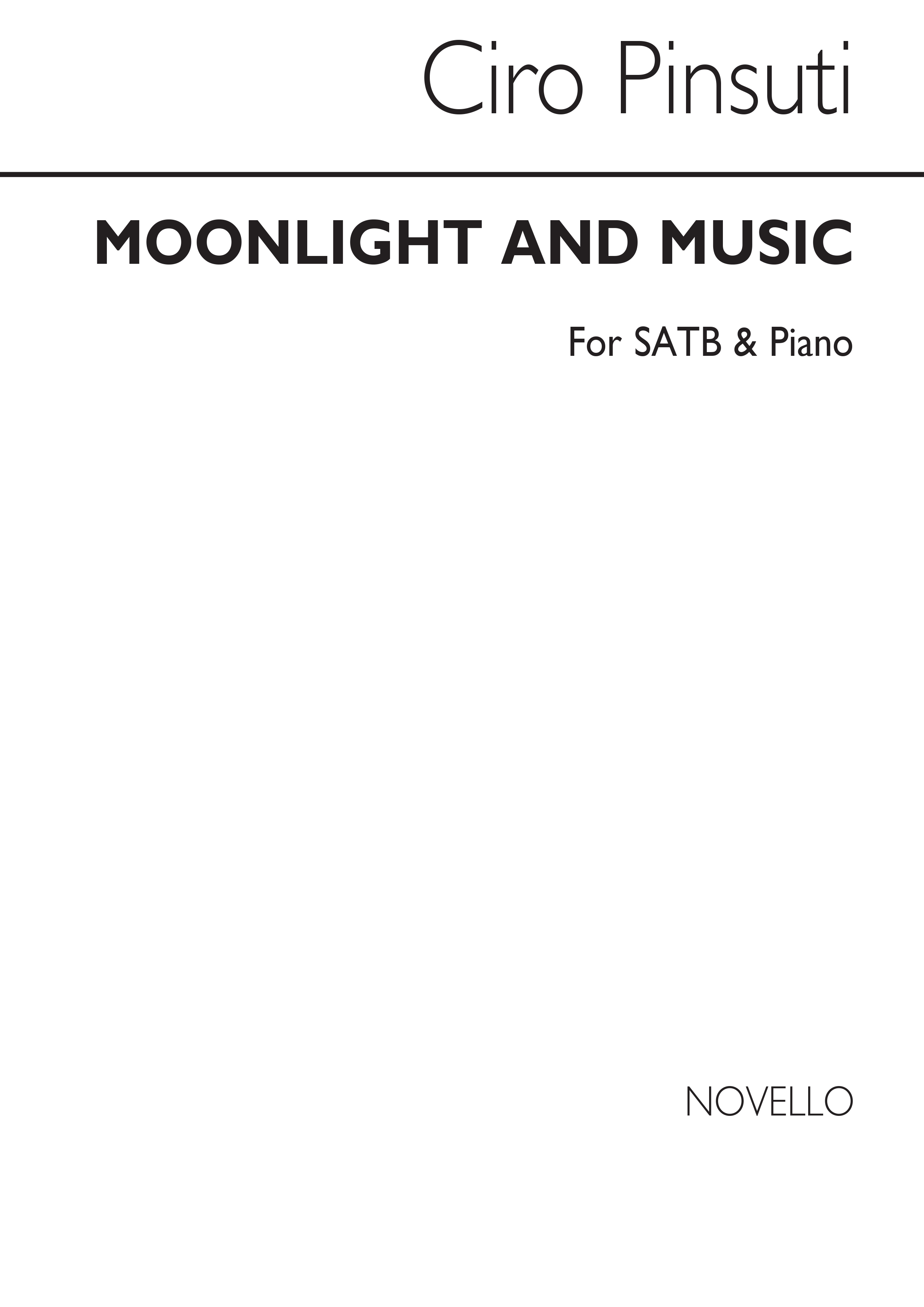 Ciro Pinsuti: Moonlight And Music Satb/Piano