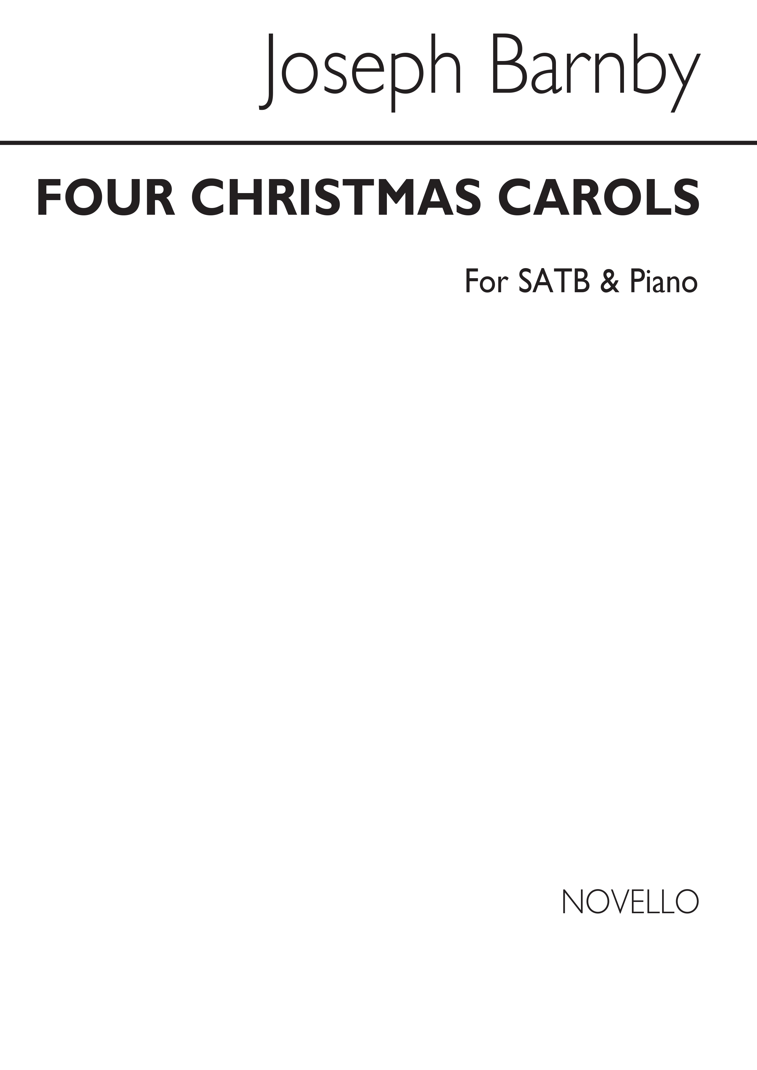 Sir Joseph Barnby: Four Christmas Carols Satb/Piano (See Contents)