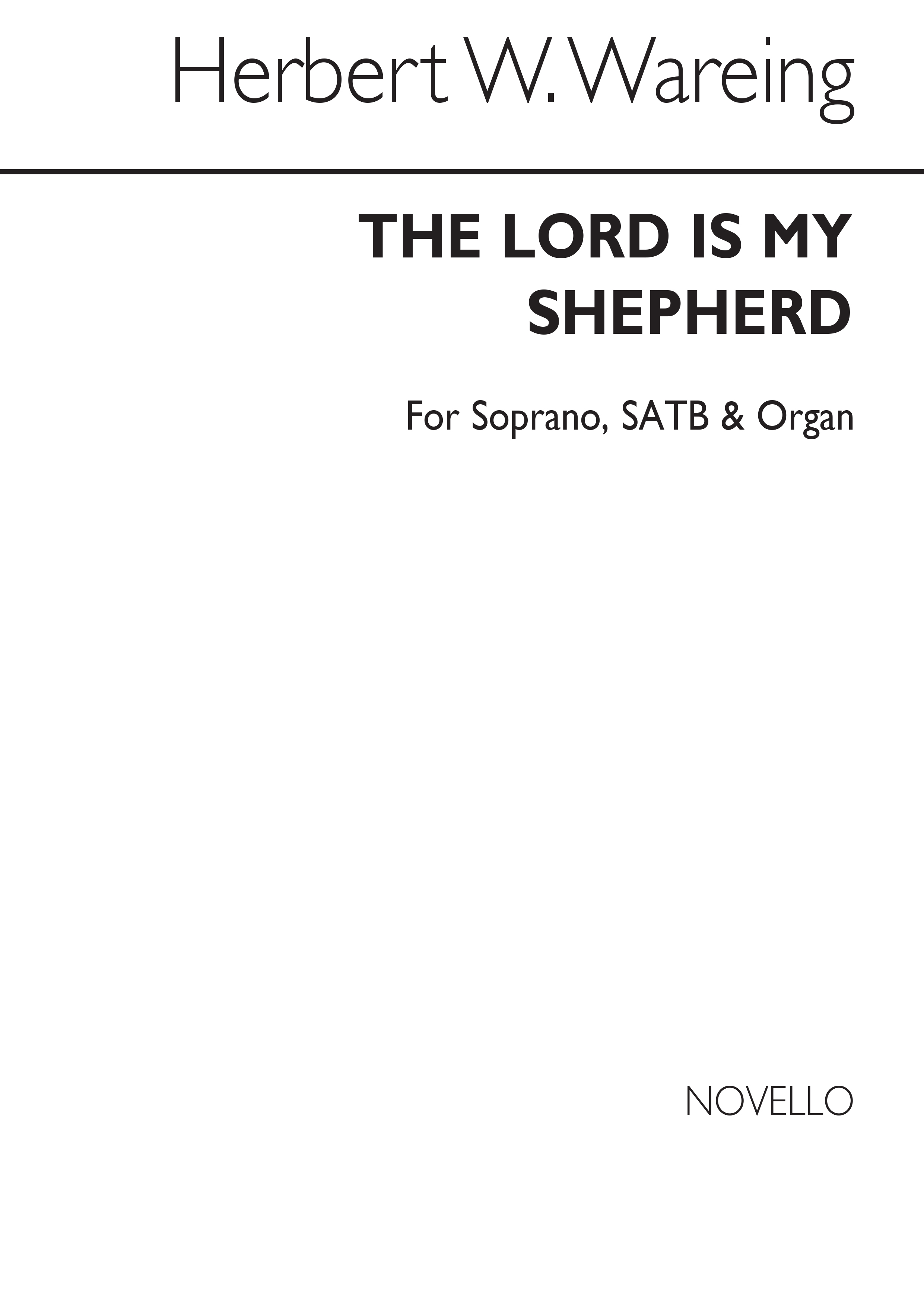 Herbert W. Wareing: The Lord Is My Shepherd S/Satb/Organ