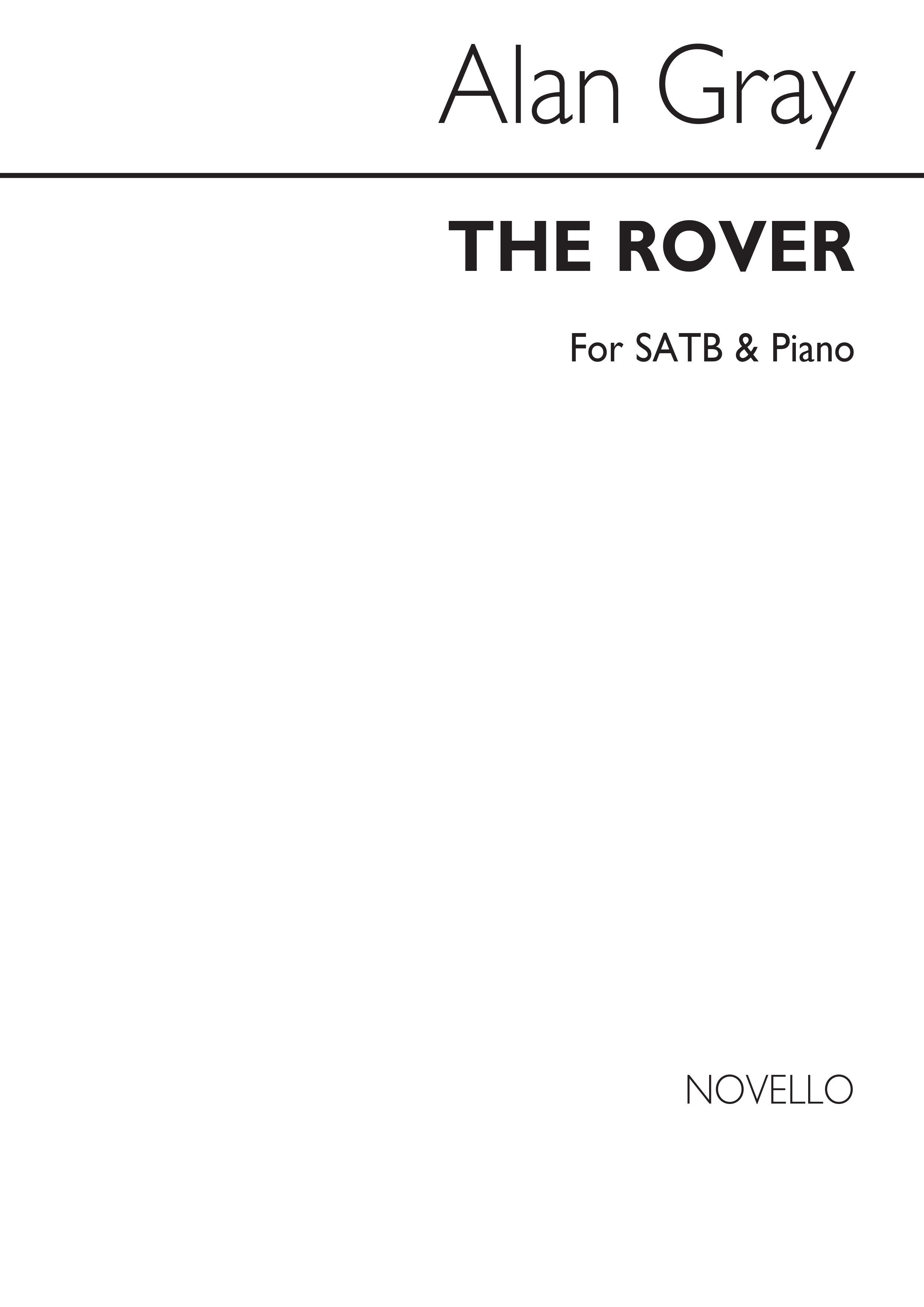 Alan Gray: The Rover Satb/Piano