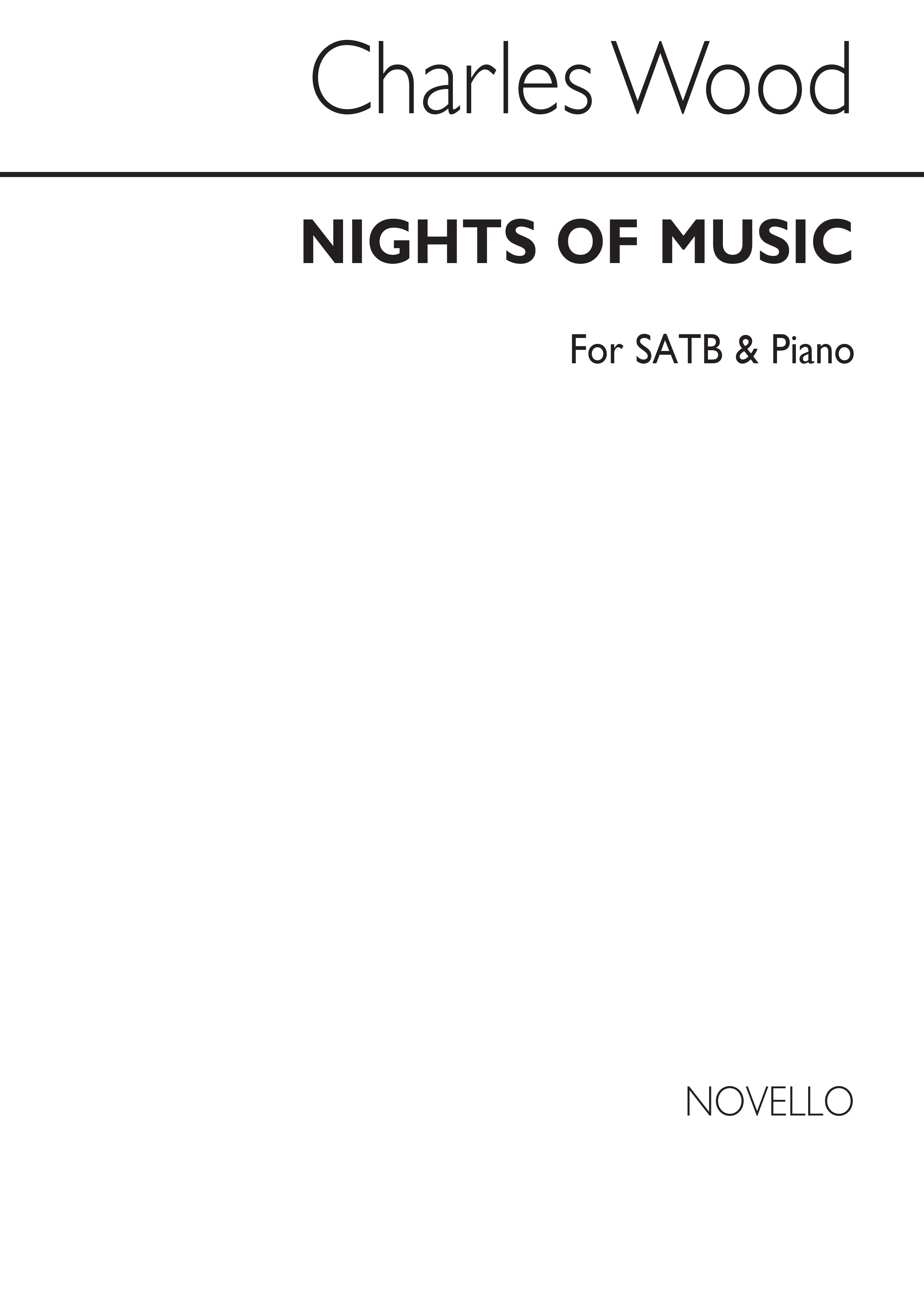 Charles Wood: Nights Of Music Satb/Piano