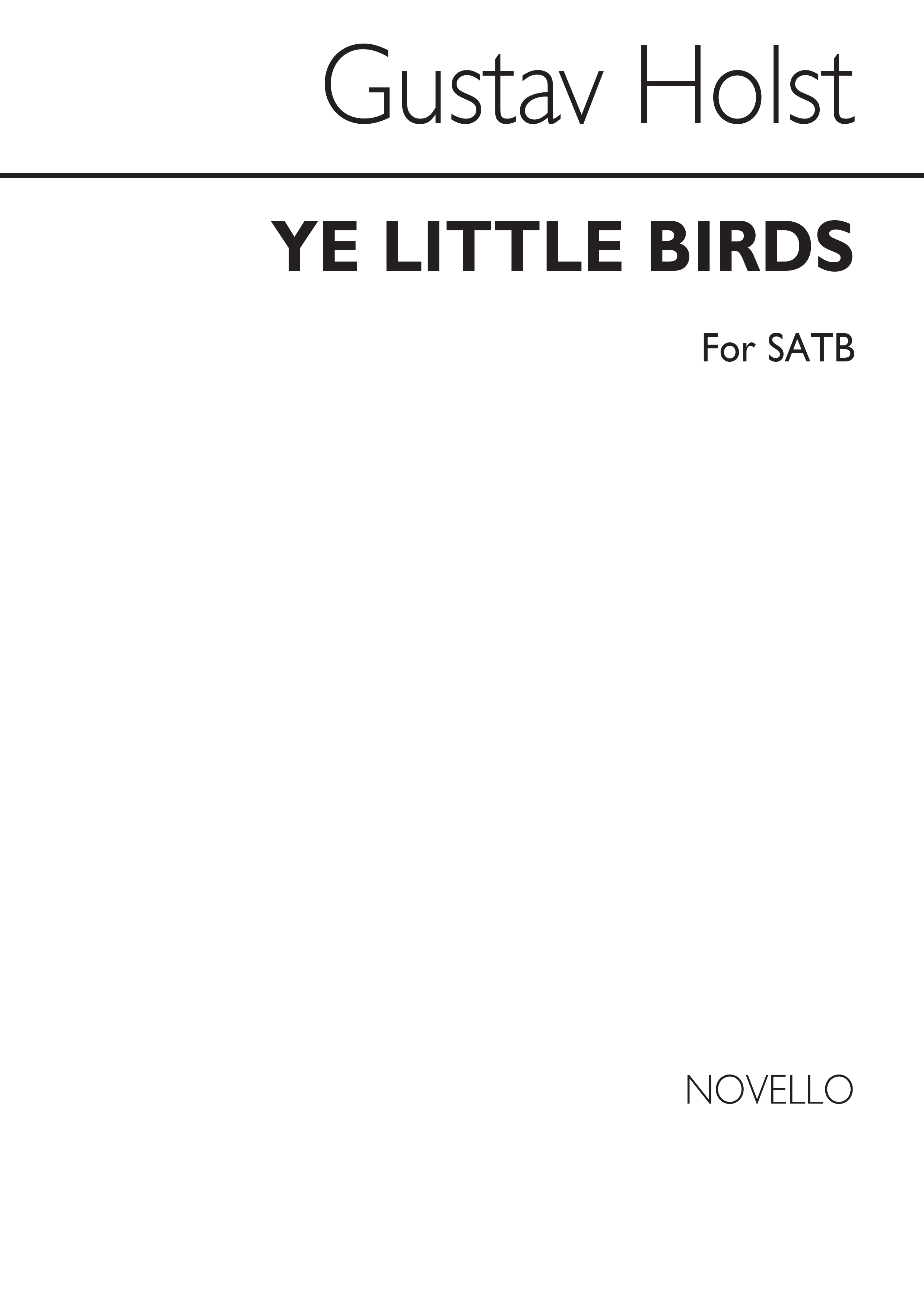 Gustav Holst: Ye Little Birds