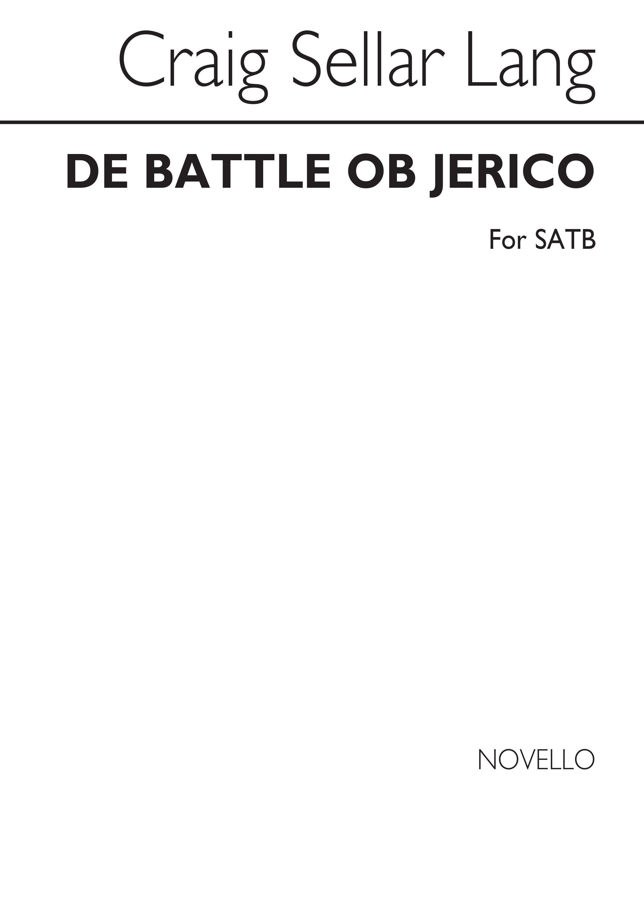 C.S. Lang: De Battle Ob Jerico (SATB)