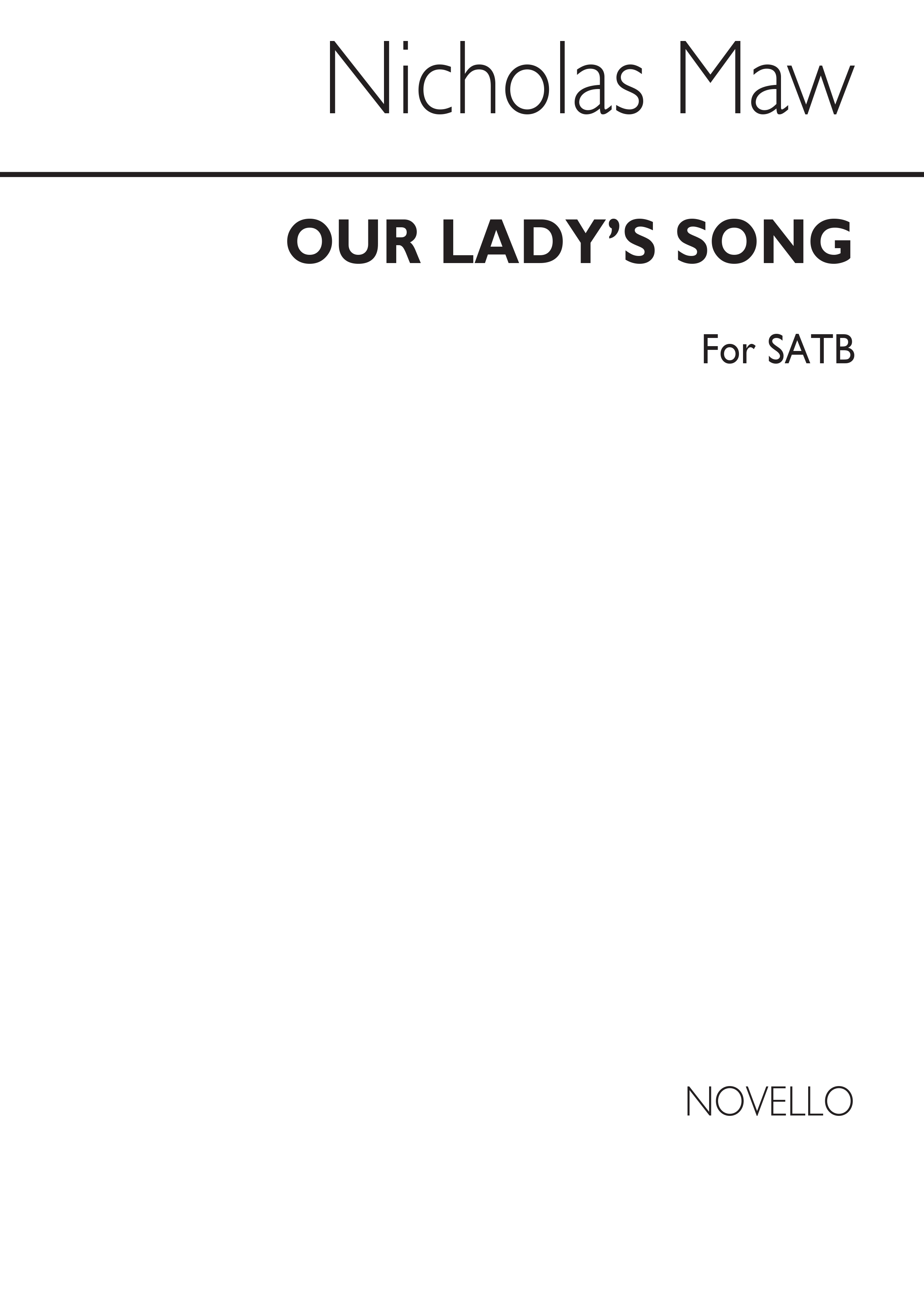 Nicholas Maw: Our Lady's Song
