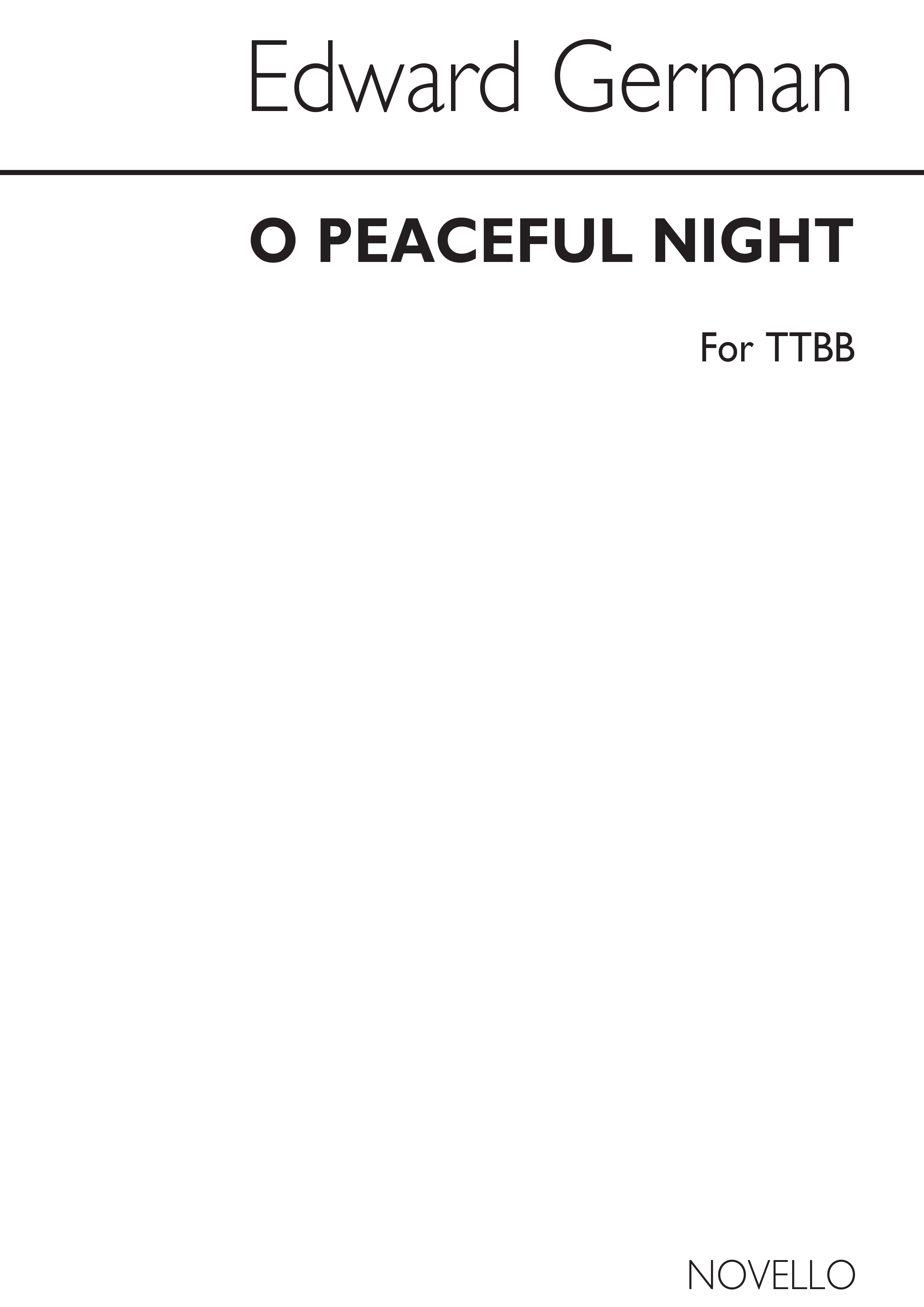 German, E O Peaceful Night Ttbb