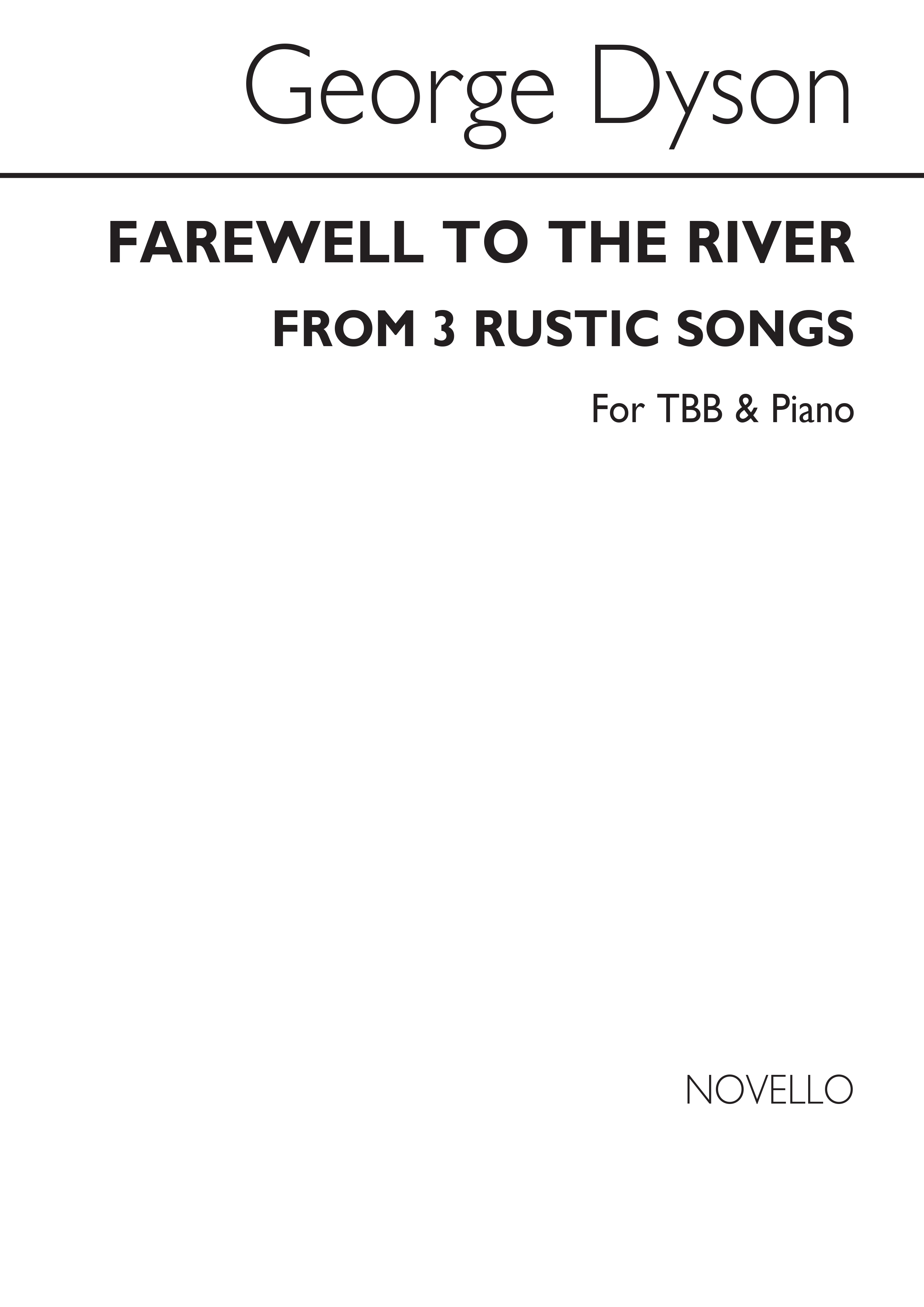 Dyson, G Farewell To The River Tbb Piano No2 From Three Rustic Songs