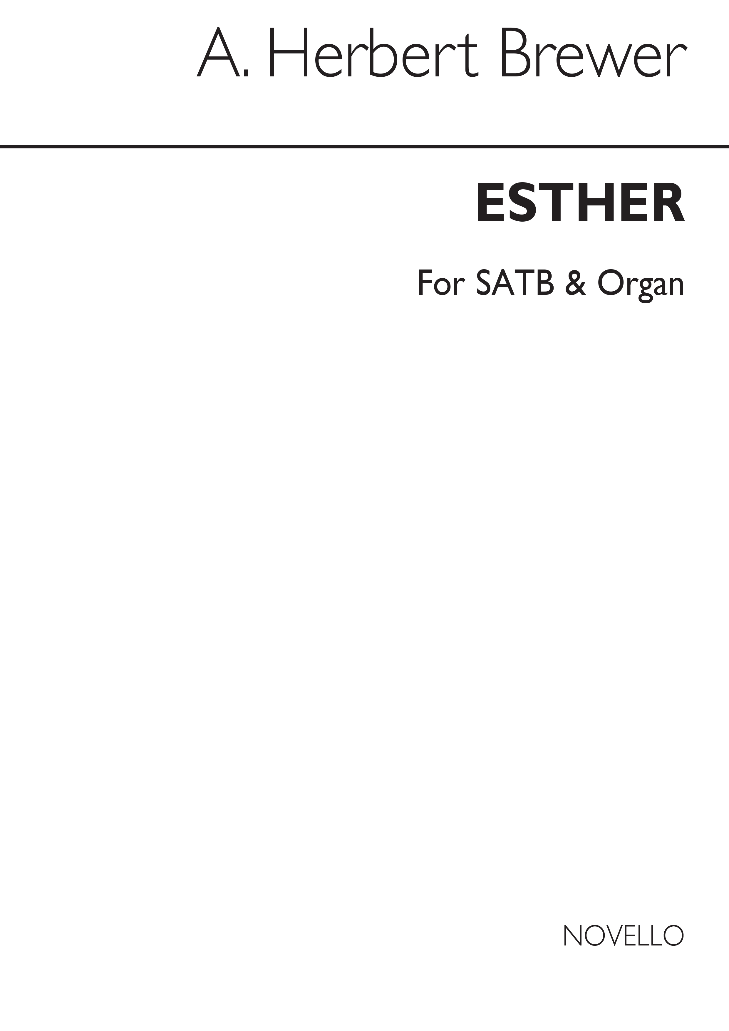 A. Herbert Brewer: Esther (Hymn Tune) Satb/Organ