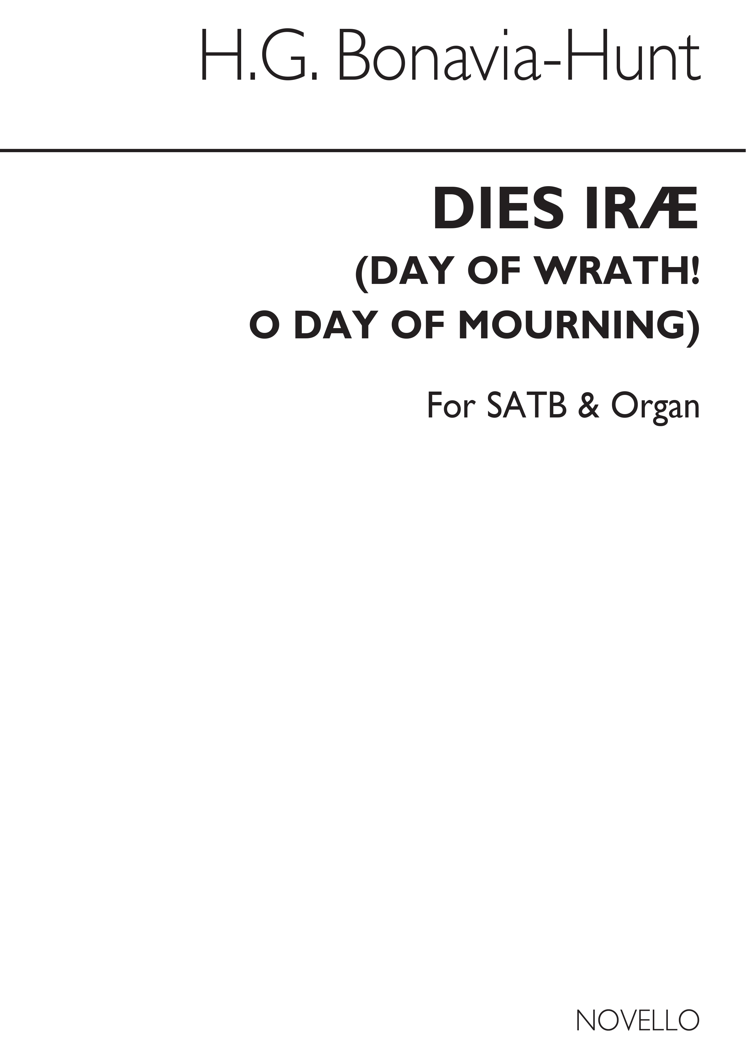 Hunt Dies Irae (Day Of Wrath! O Day Of Mourning) Satb/Organ