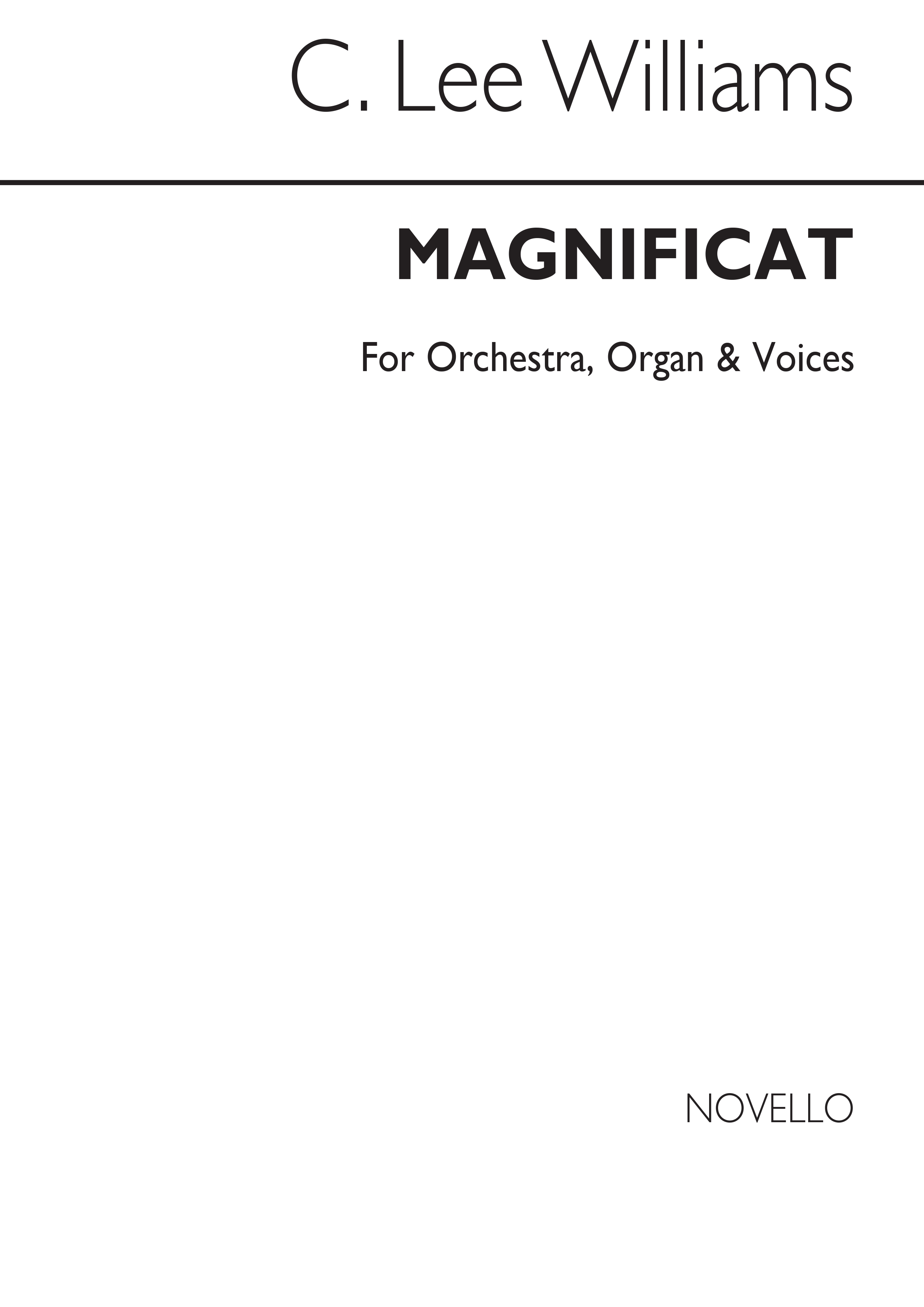 Lee Williams Magnificat And Nunc Dimittis In C (No.1) Satb/Organ