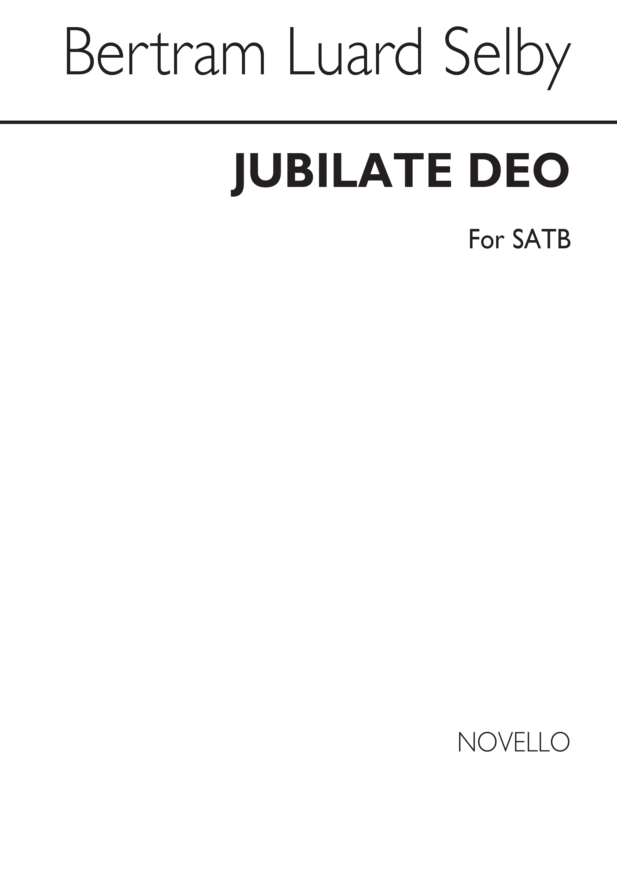 Selby Jubilate Deo In G Satb/Organ
