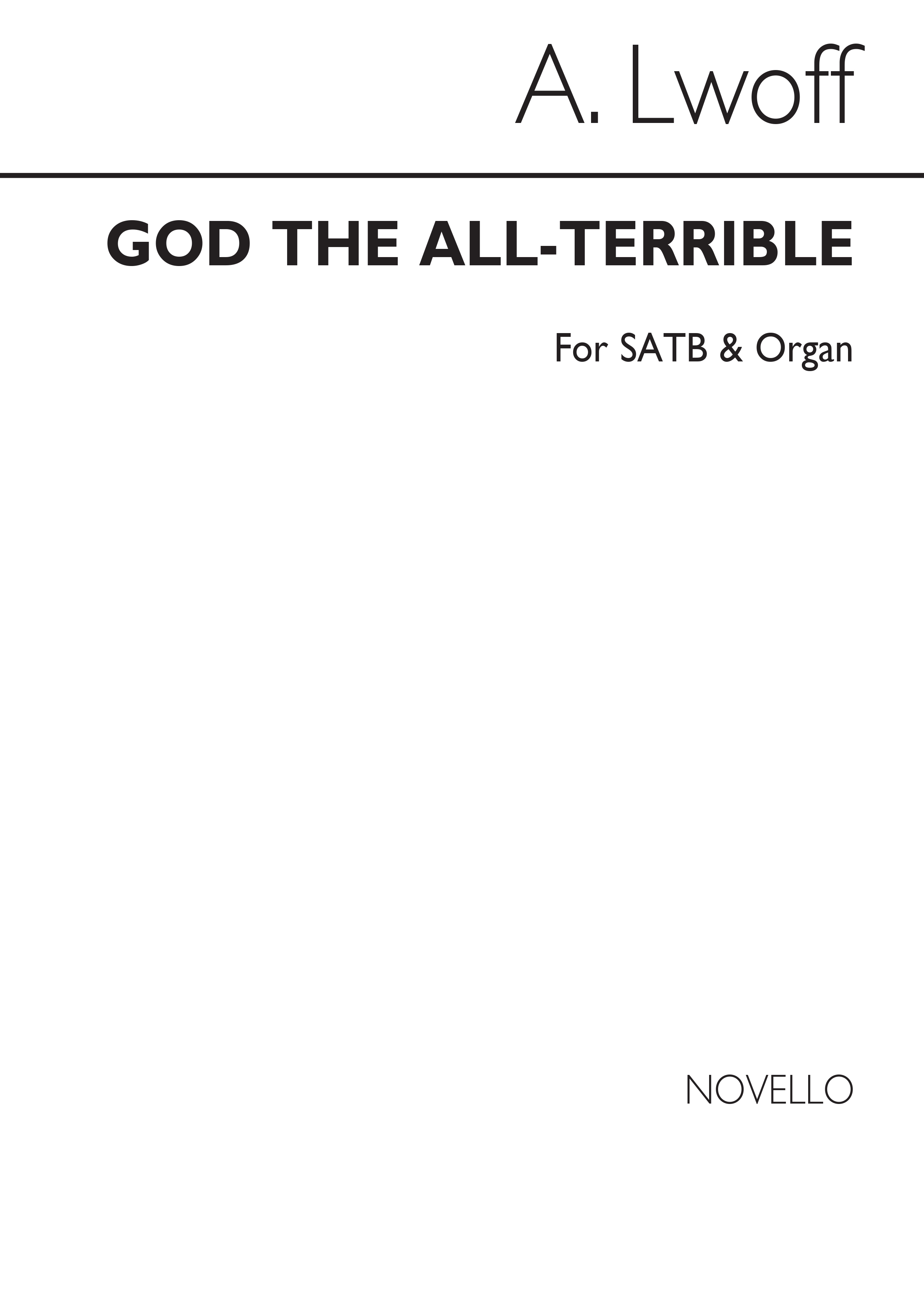 A. Lwoff: God The All-terrible (Hymn) Satb/Organ