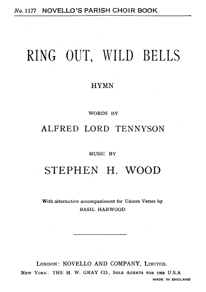 Stephen H. Wood: Ring Out, Wild Bells (Hymn) Satb/Organ