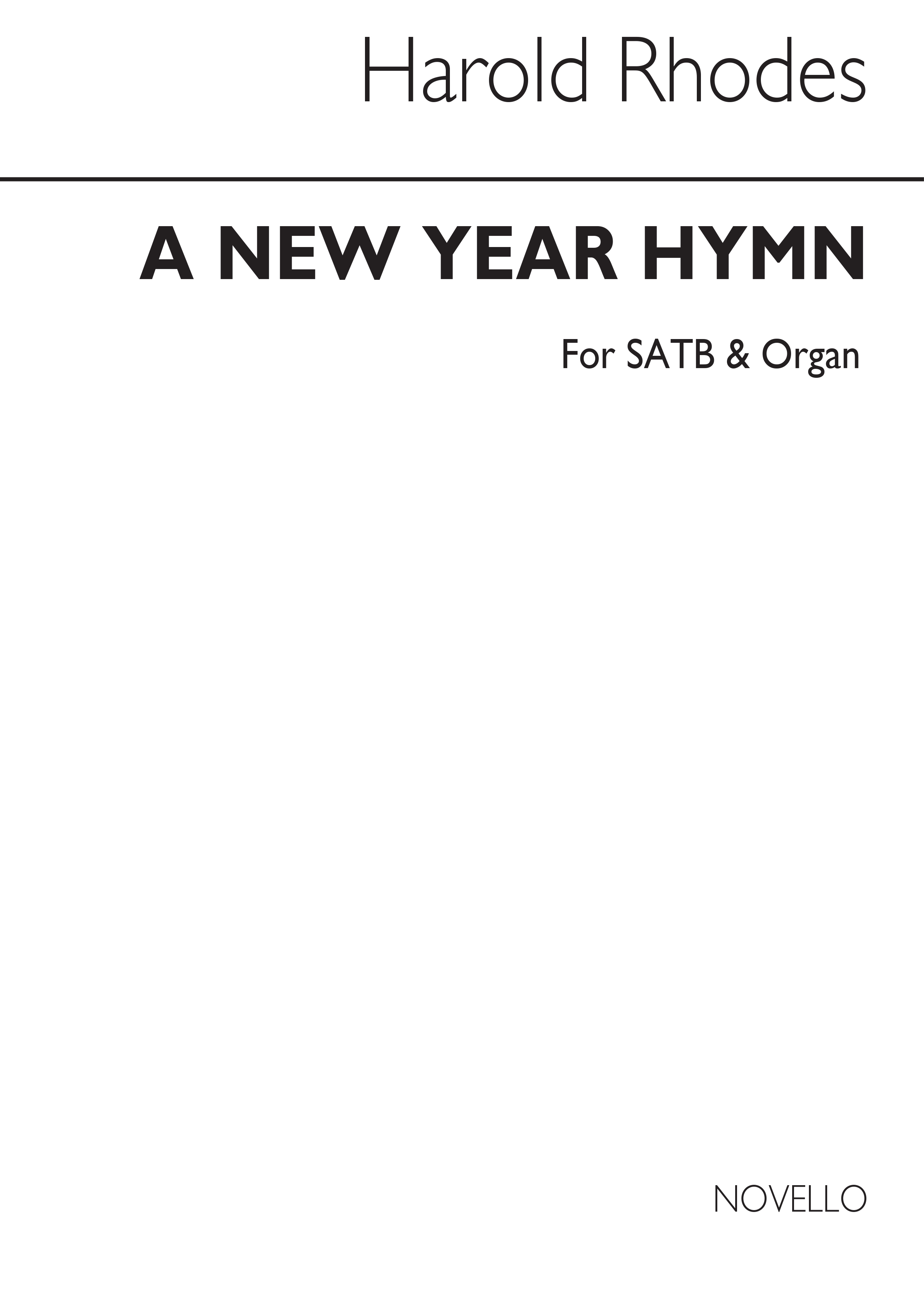 Harold Rhodes: A New Year Hymn Satb/Organ