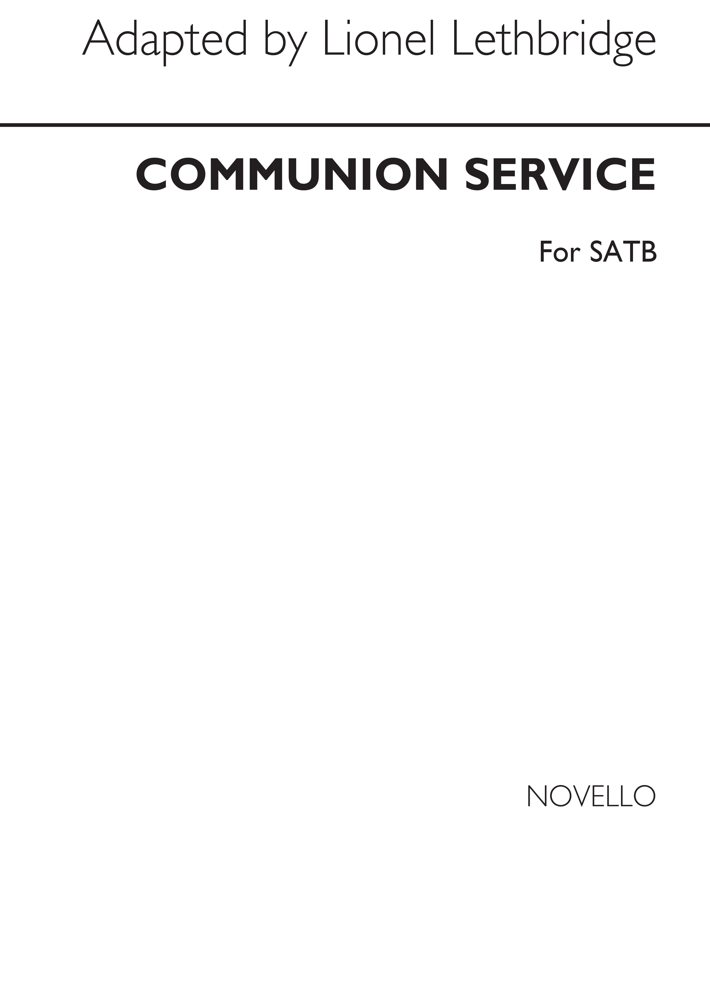 Lionel Lethbridge: Communion Service Satb/Organ