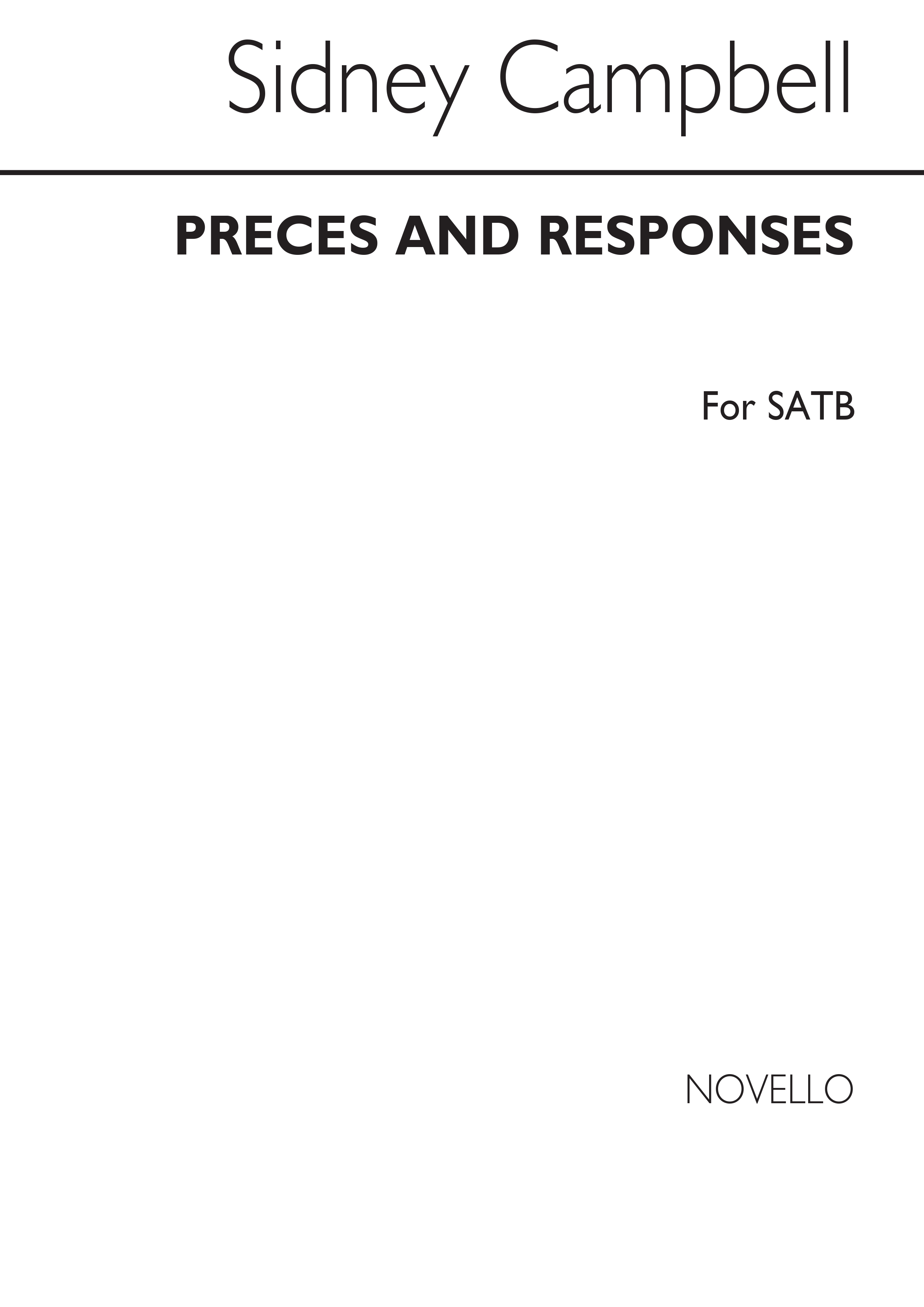 Sidney Campbell: Windsor Preces And Responses for SATB Chorus